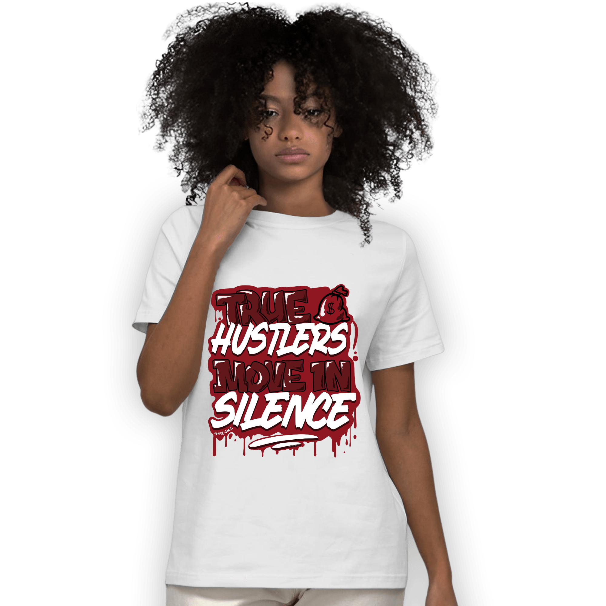Cherry 12s T Shirt Match Move In Silence - NastyJamz