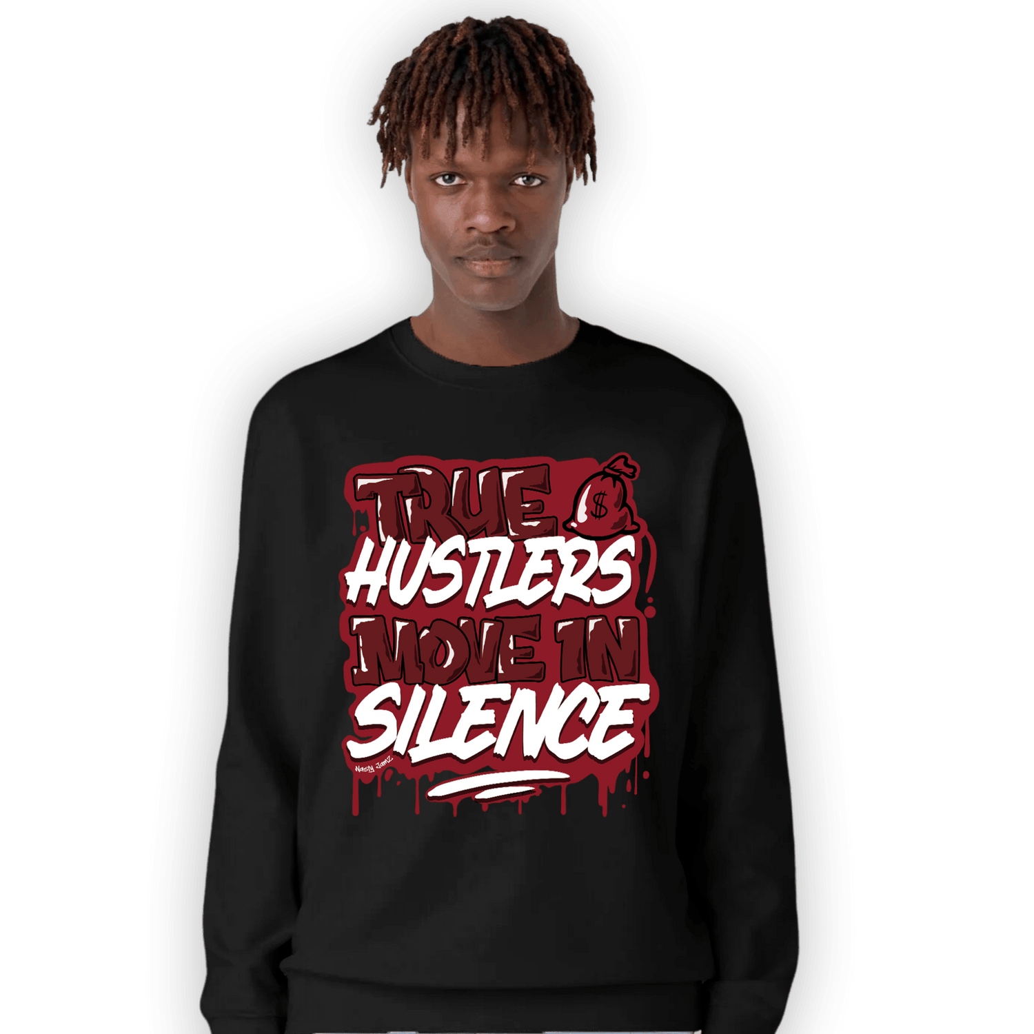 Cherry 12s Sweatshirt Match Move In Silence - NastyJamz