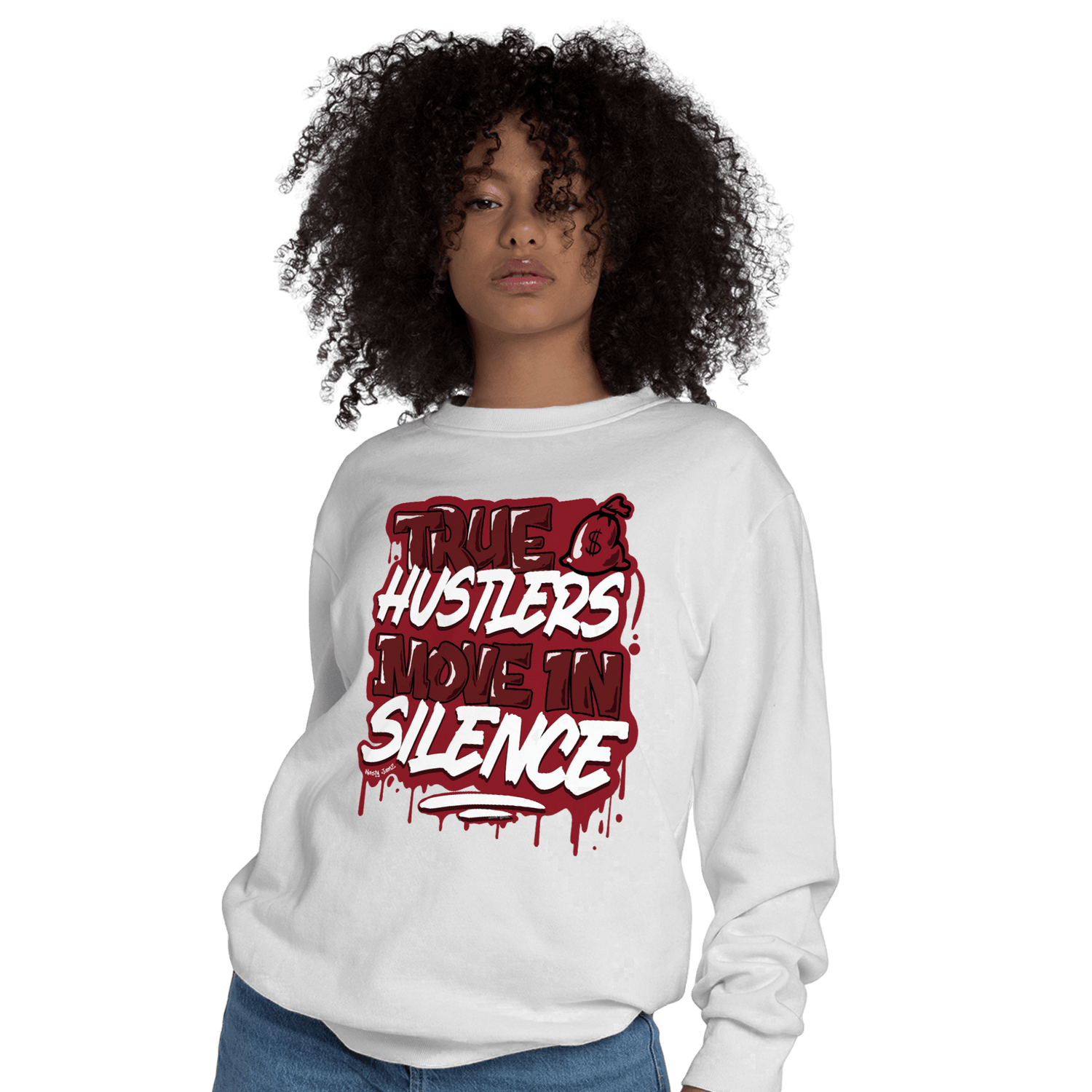 Cherry 12s Sweatshirt Match Move In Silence - NastyJamz