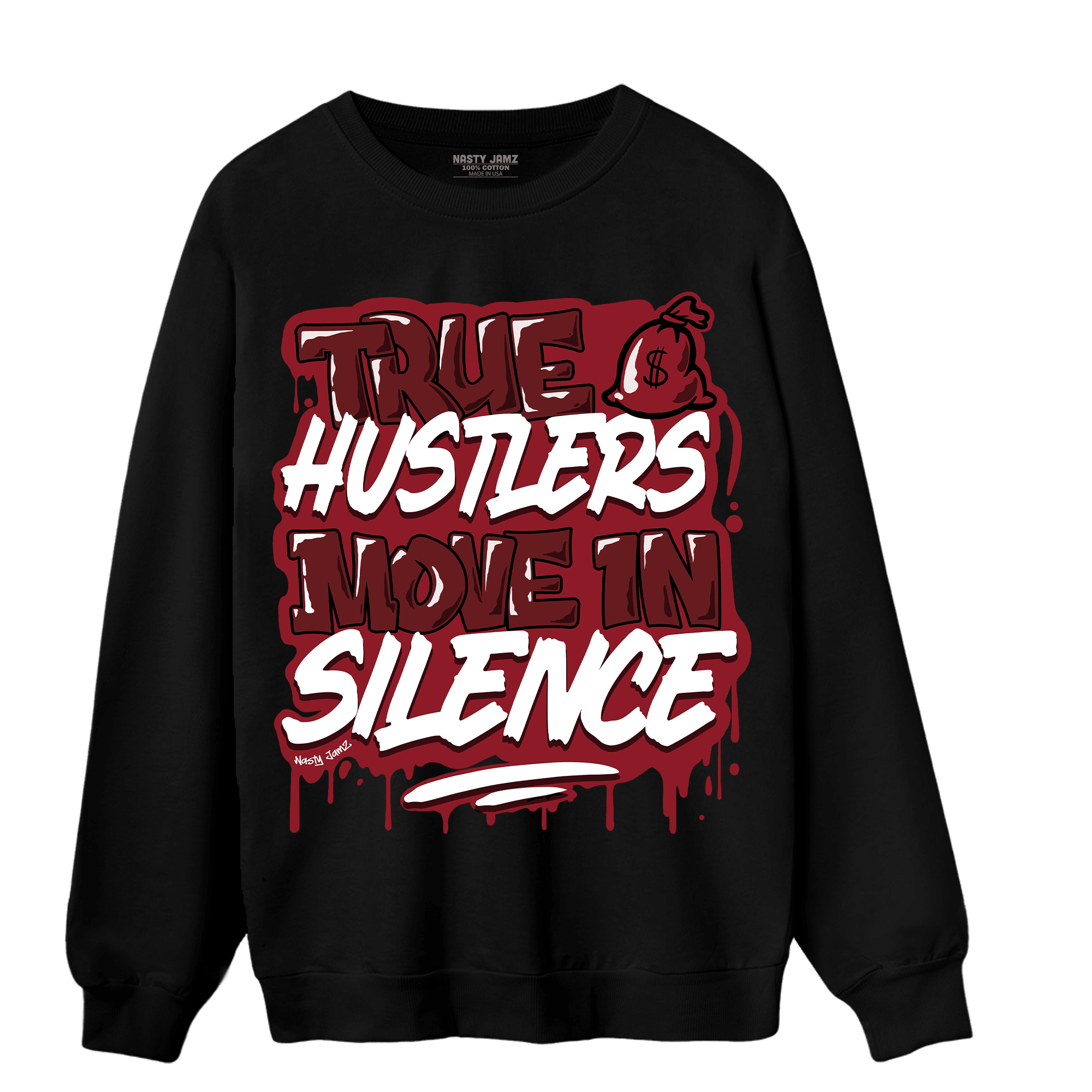 Cherry 12s Sweatshirt Match Move In Silence - NastyJamz