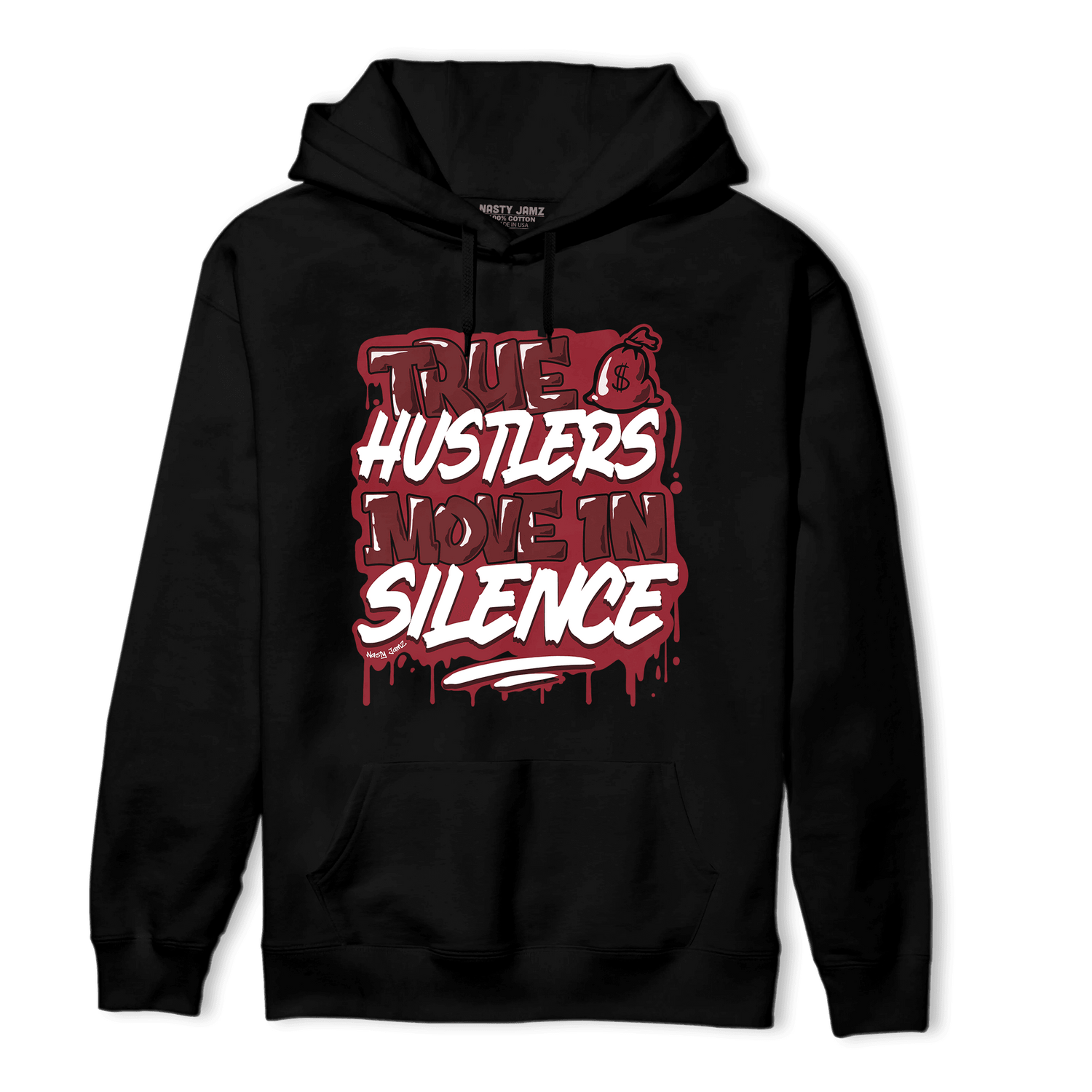 Cherry 12s Hoodie Match Move In Silence - NastyJamz