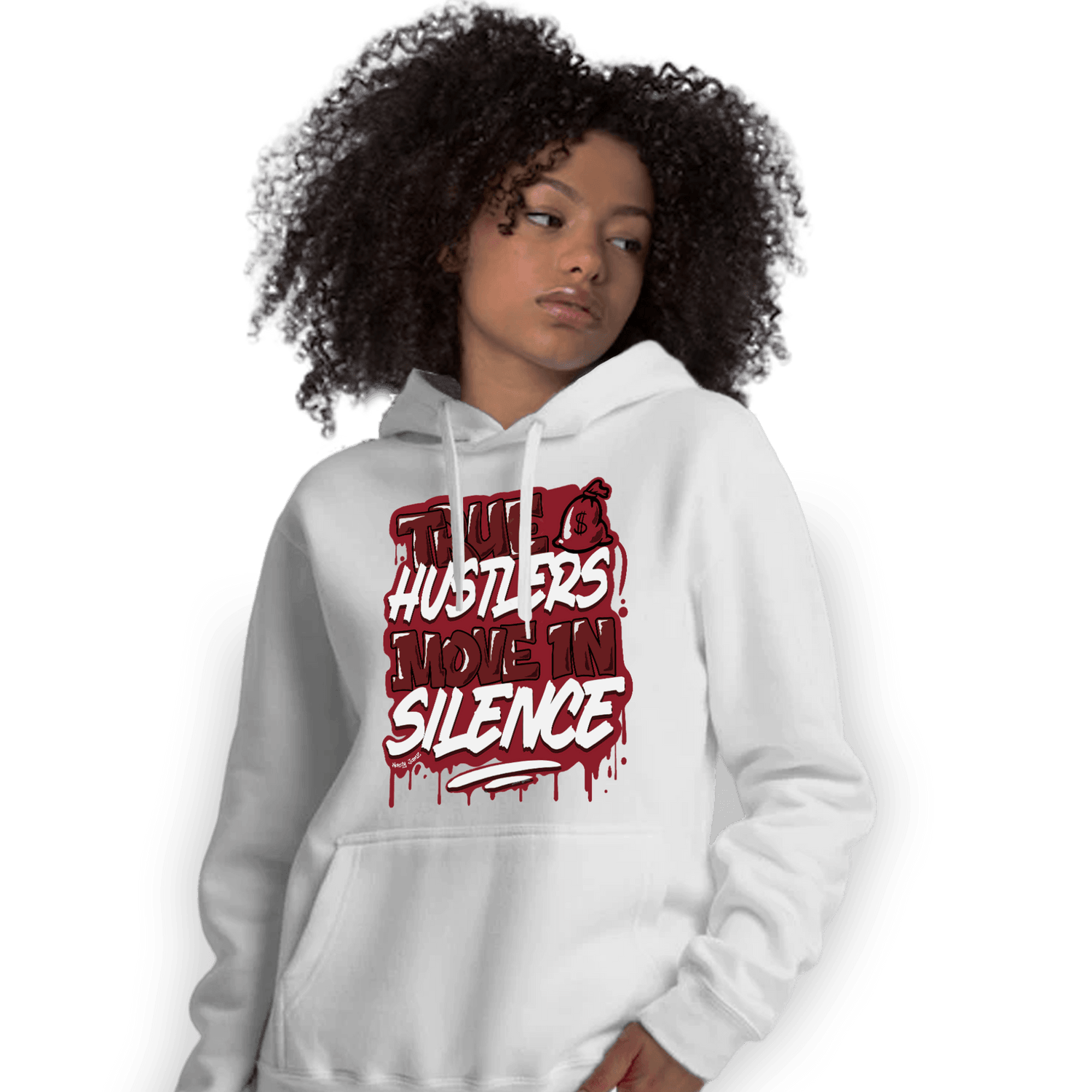 Cherry 12s Hoodie Match Move In Silence - NastyJamz