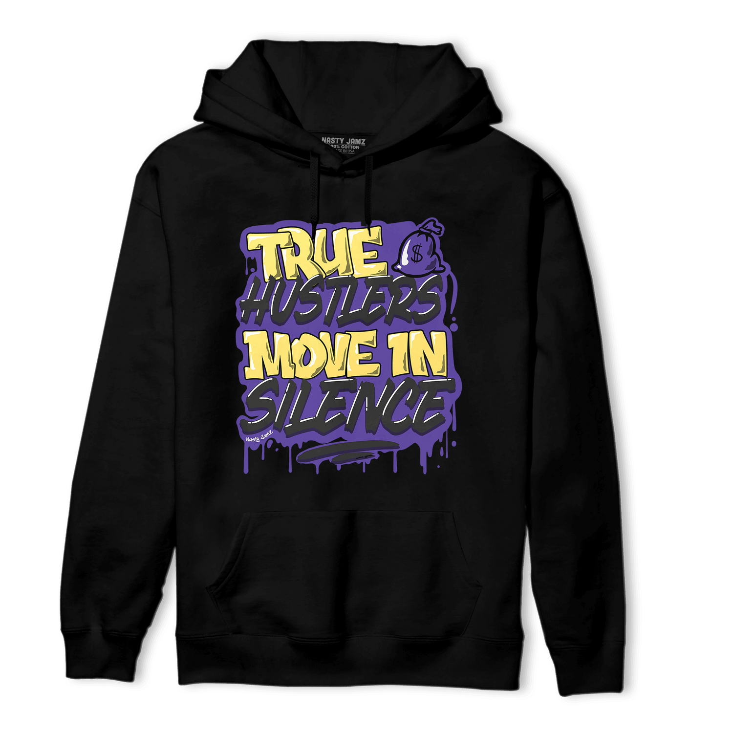 Field Purple 12s Hoodie Match Move In Silence - NastyJamz