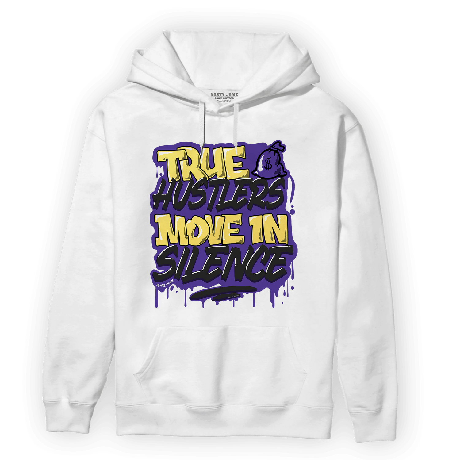 Field Purple 12s Hoodie Match Move In Silence - NastyJamz