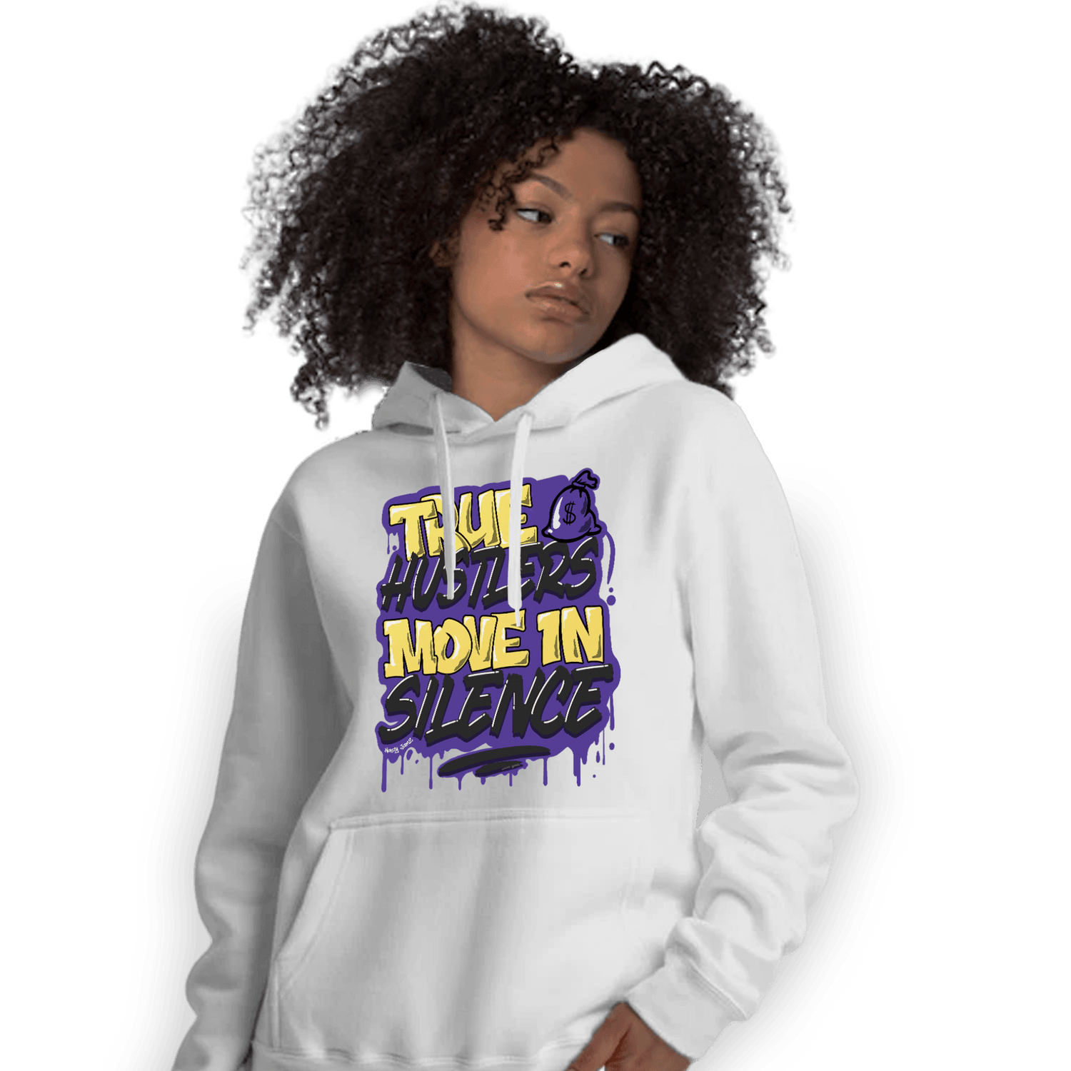 Field Purple 12s Hoodie Match Move In Silence - NastyJamz
