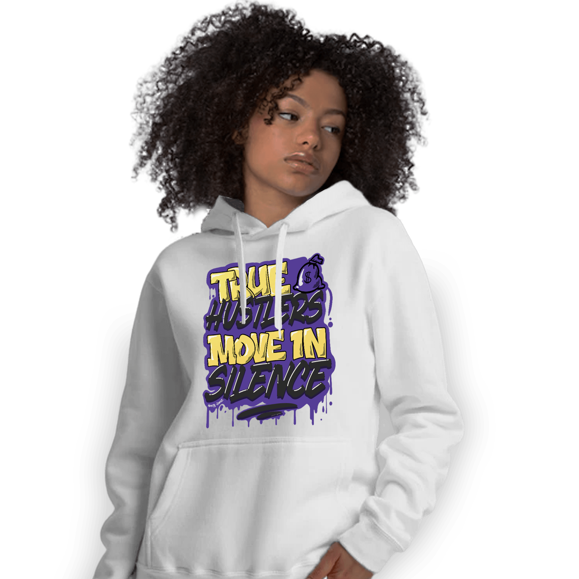 Field Purple 12s Hoodie Match Move In Silence - NastyJamz