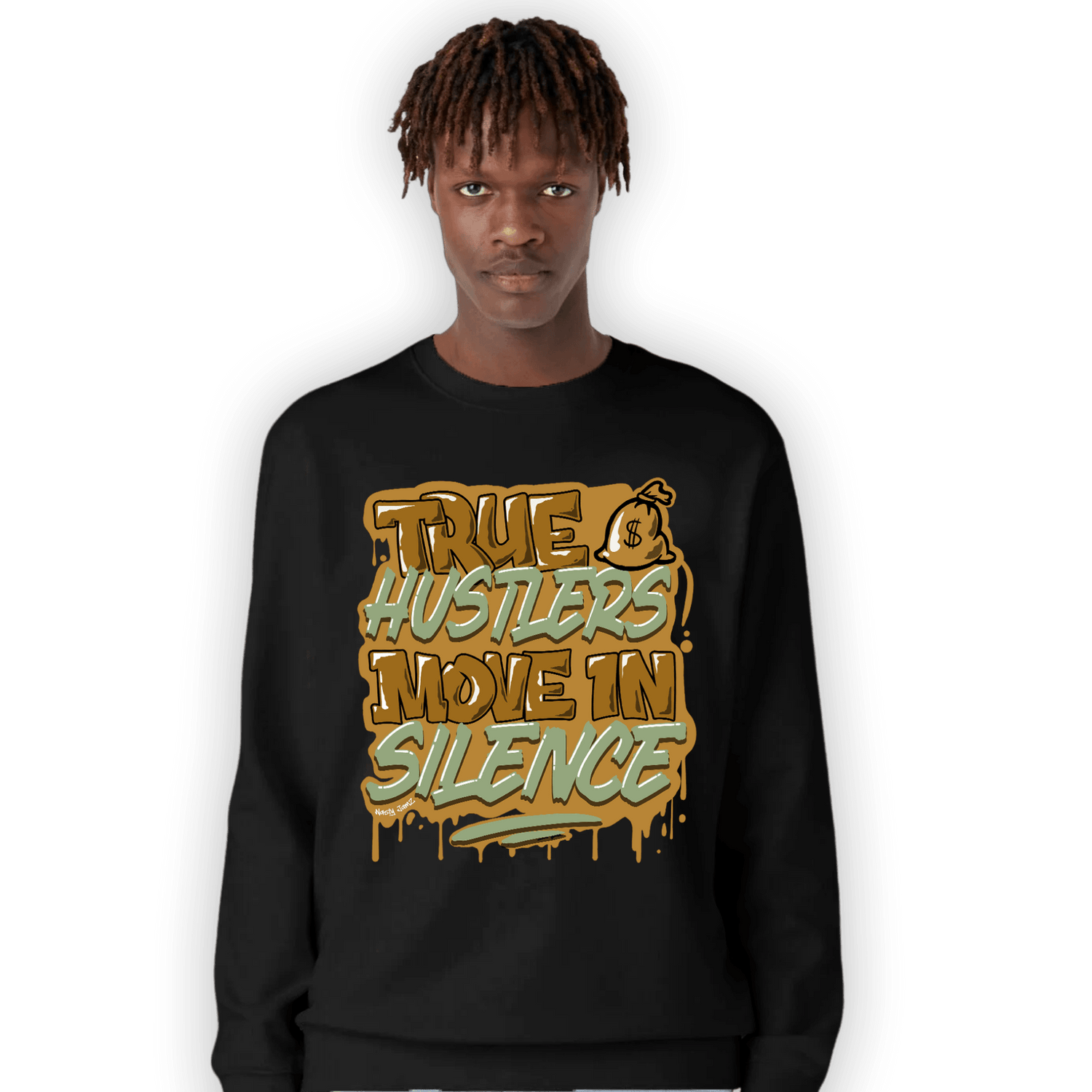Wheat 13s Sweatshirt Match Move In Silence - NastyJamz