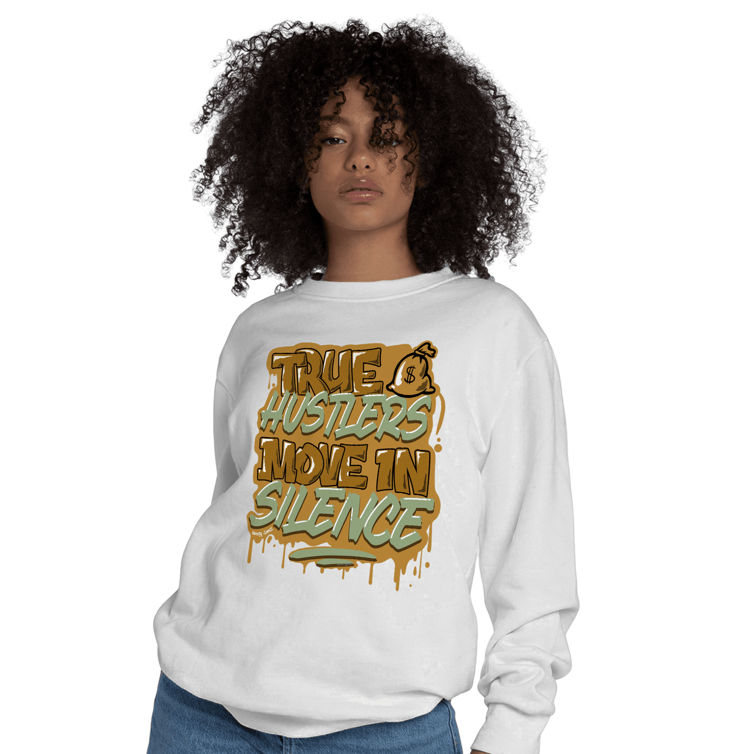 Wheat 13s Sweatshirt Match Move In Silence - NastyJamz