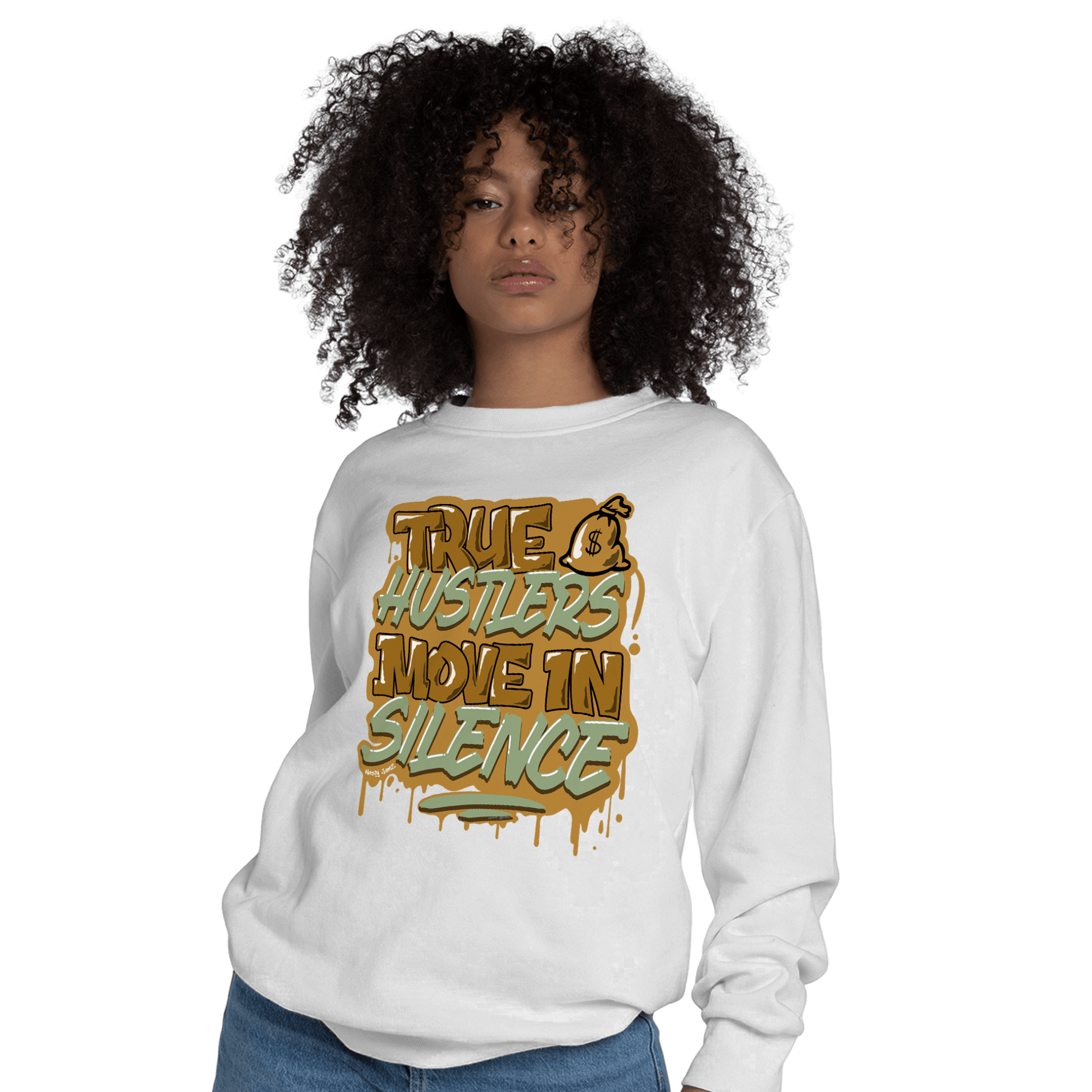 Wheat 13s Sweatshirt Match Move In Silence - NastyJamz