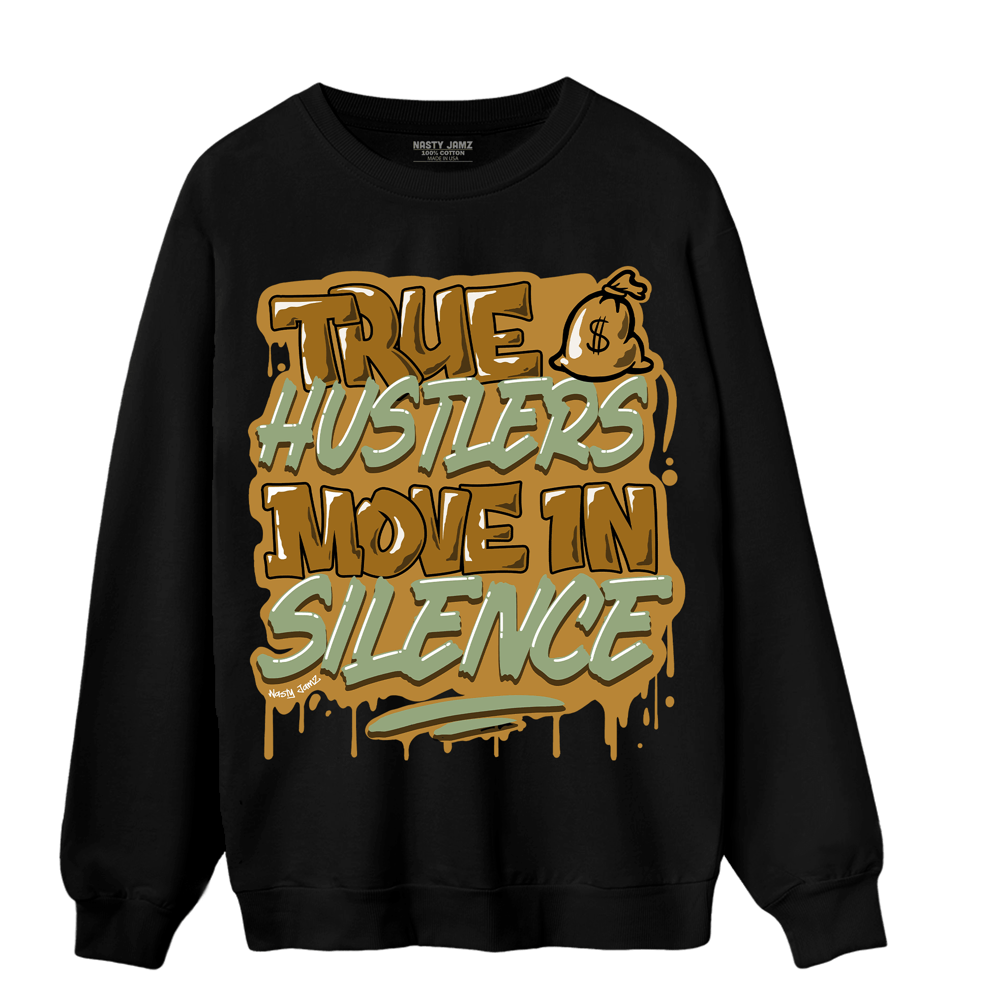 Wheat 13s Sweatshirt Match Move In Silence - NastyJamz