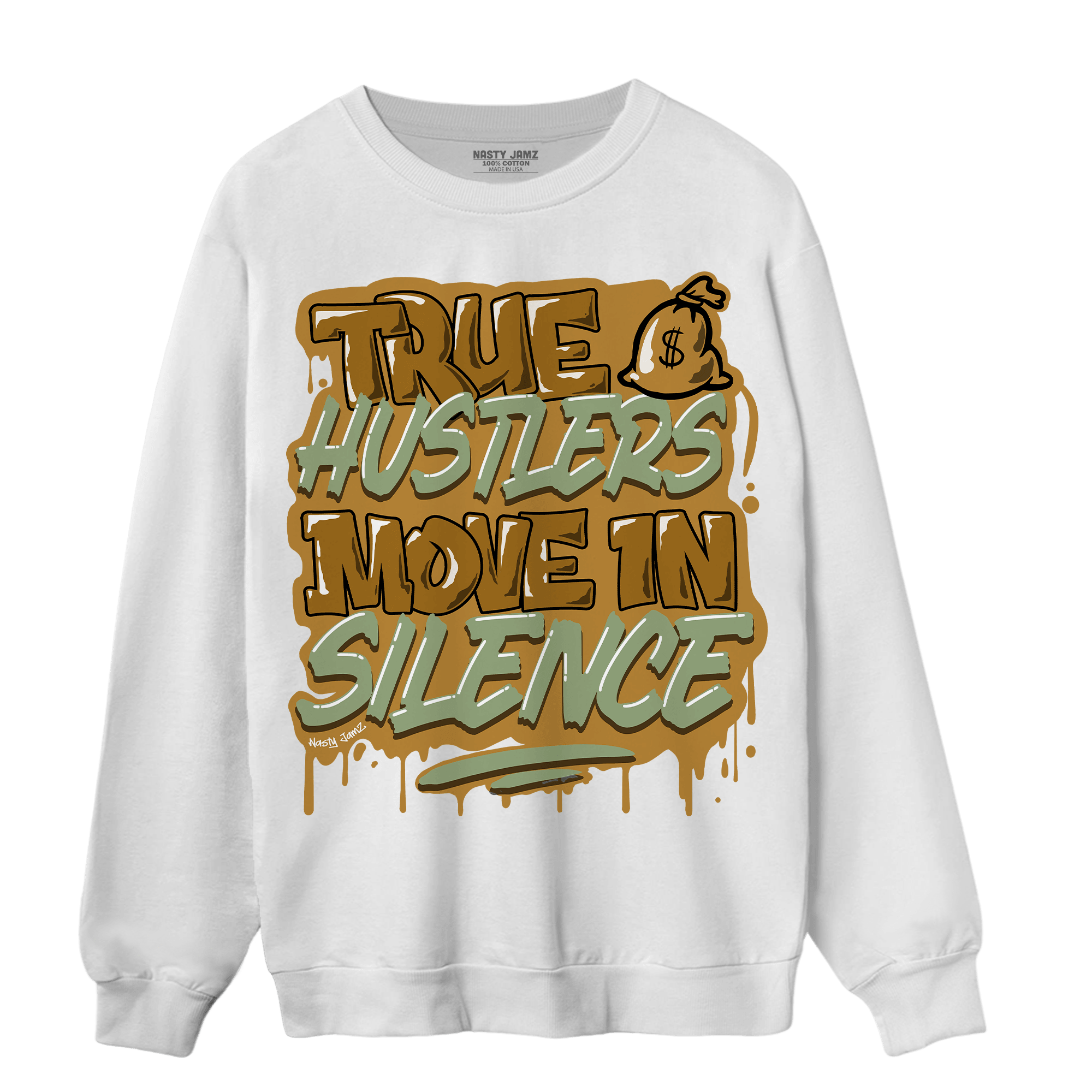 Wheat 13s Sweatshirt Match Move In Silence - NastyJamz