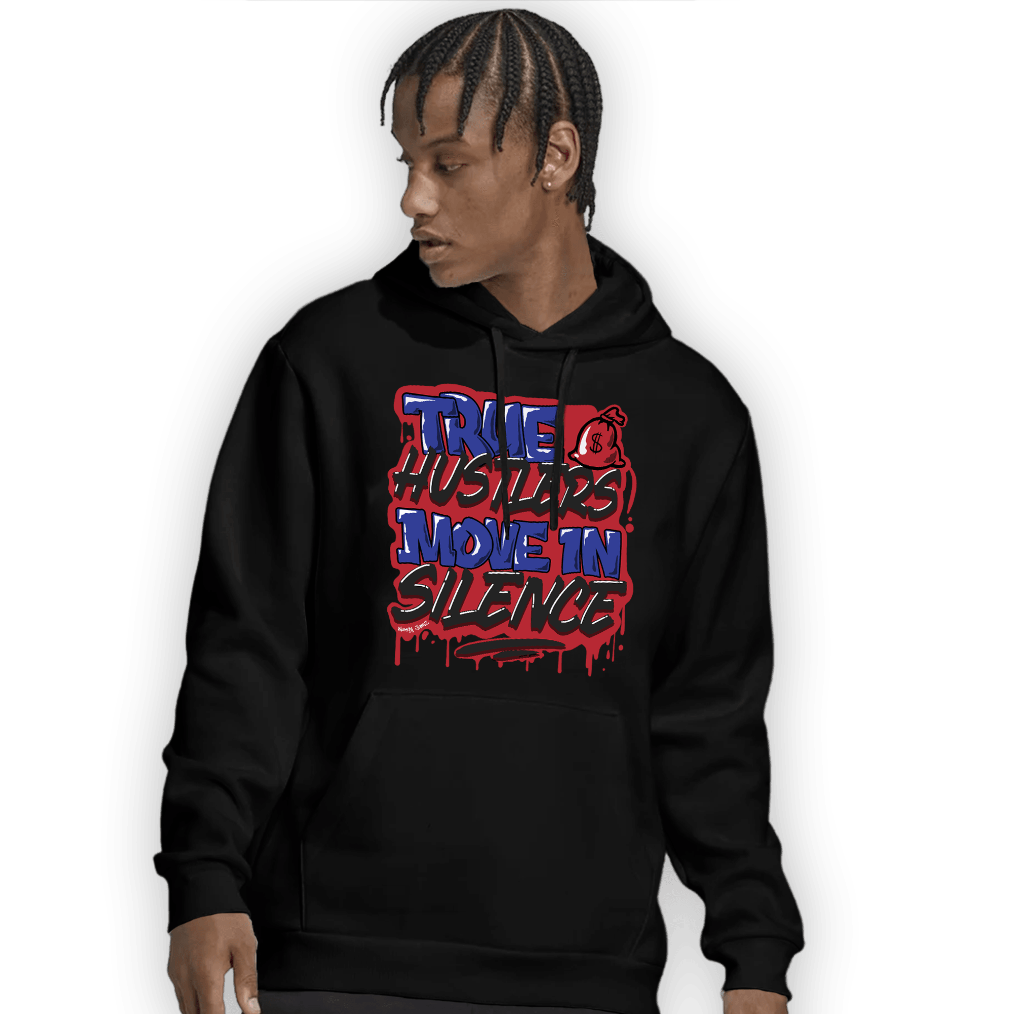 Playoffs 8s Hoodie Match Move In Silence - NastyJamz