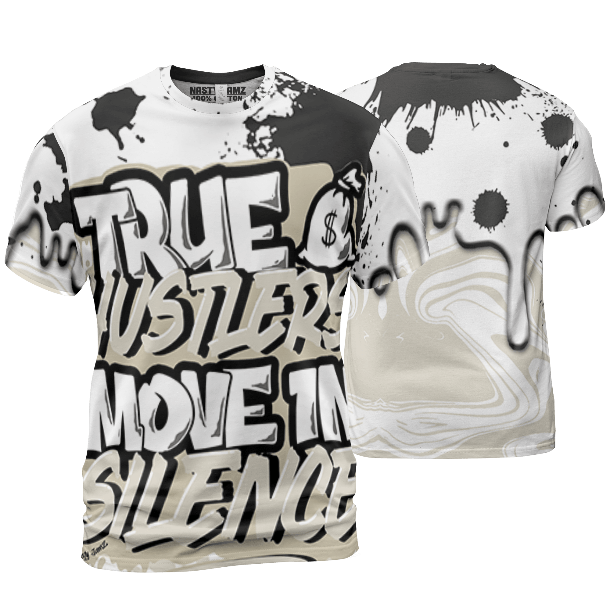 Gratitude 11s T Shirt Match Move In Silence 3D All-Over Print Color Splash - NastyJamz