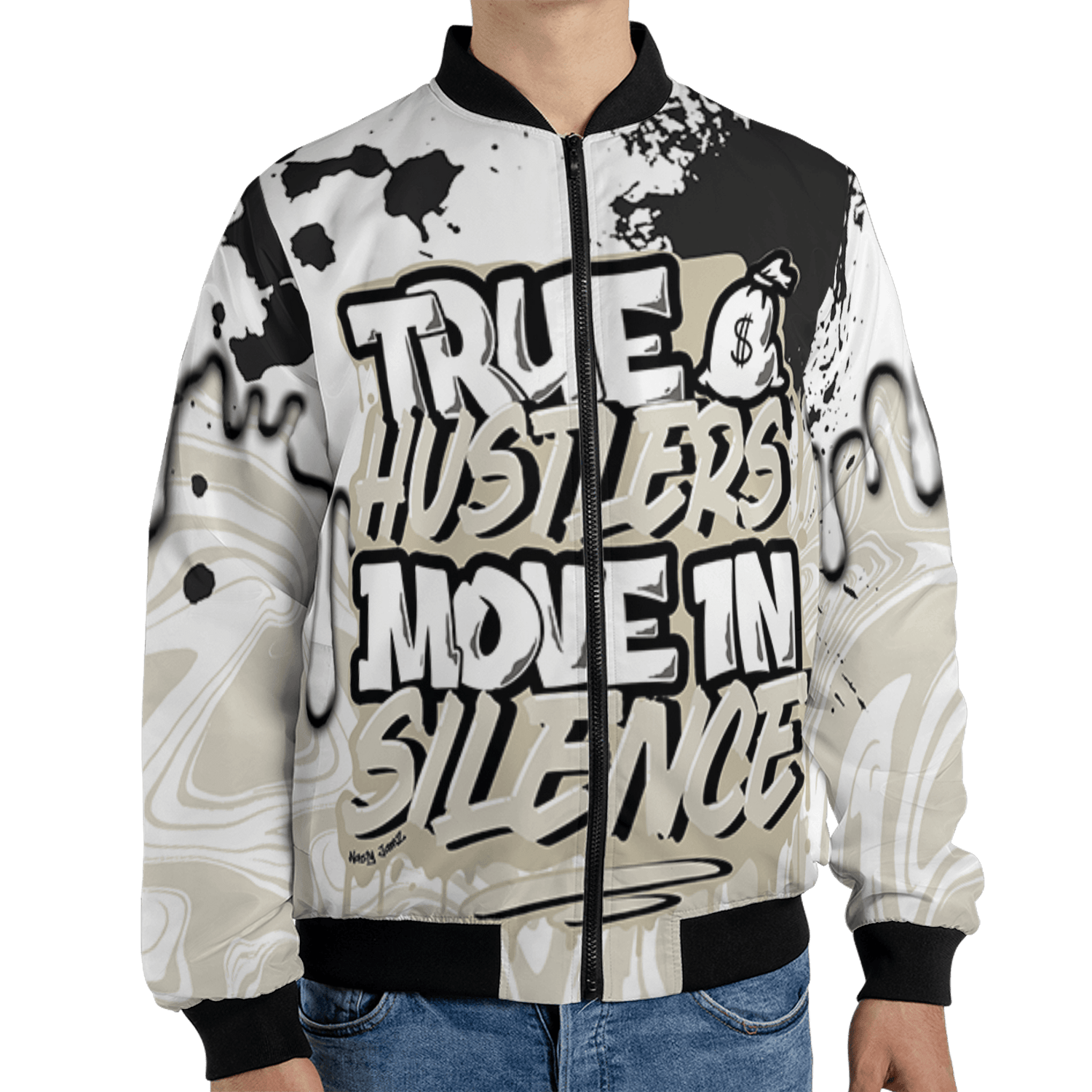 Gratitude 11s Jacket Match Move In Silence 3D All-Over Print Color Splash - NastyJamz