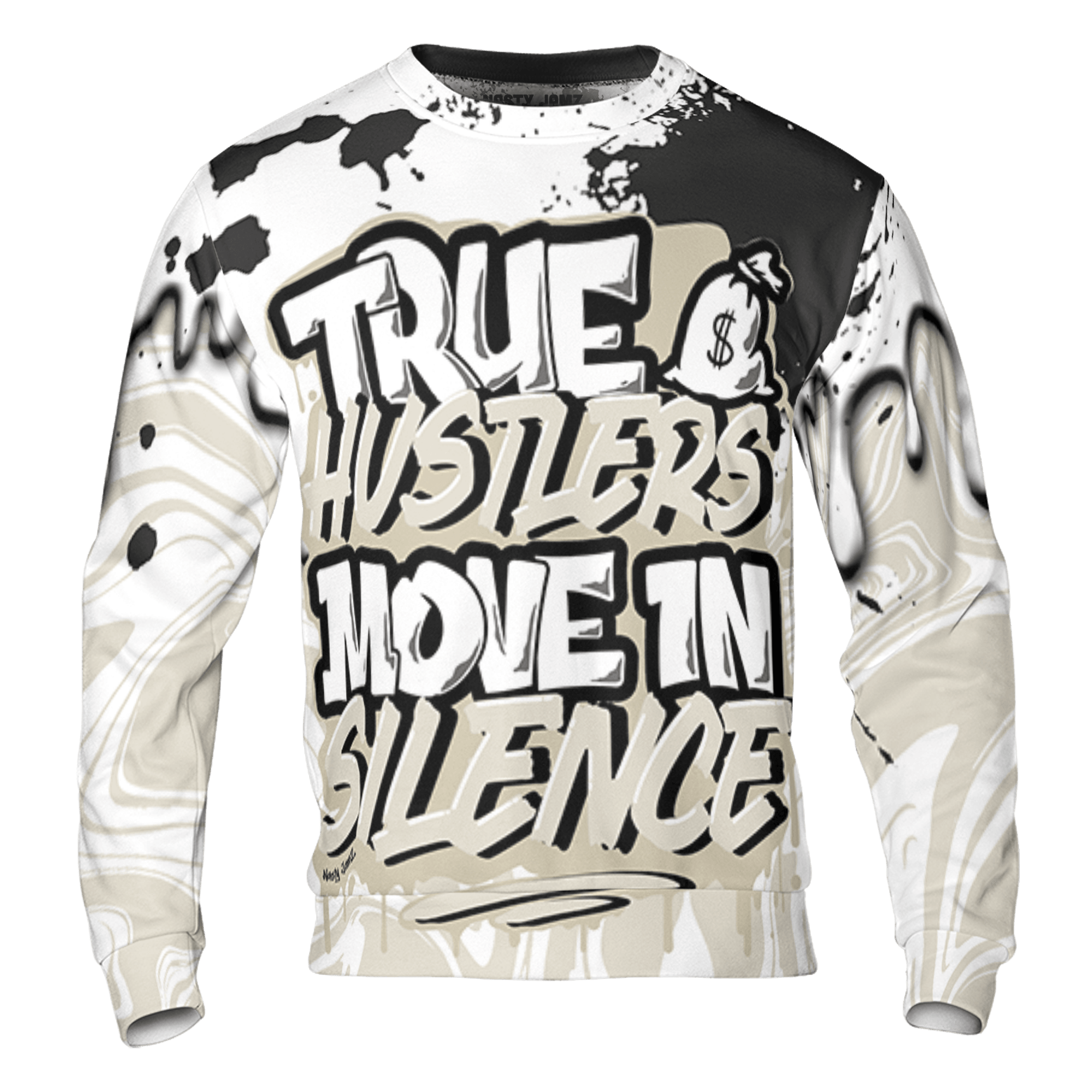 Gratitude 11s Sweatshirt Match Move In Silence 3D All-Over Print Color Splash - NastyJamz