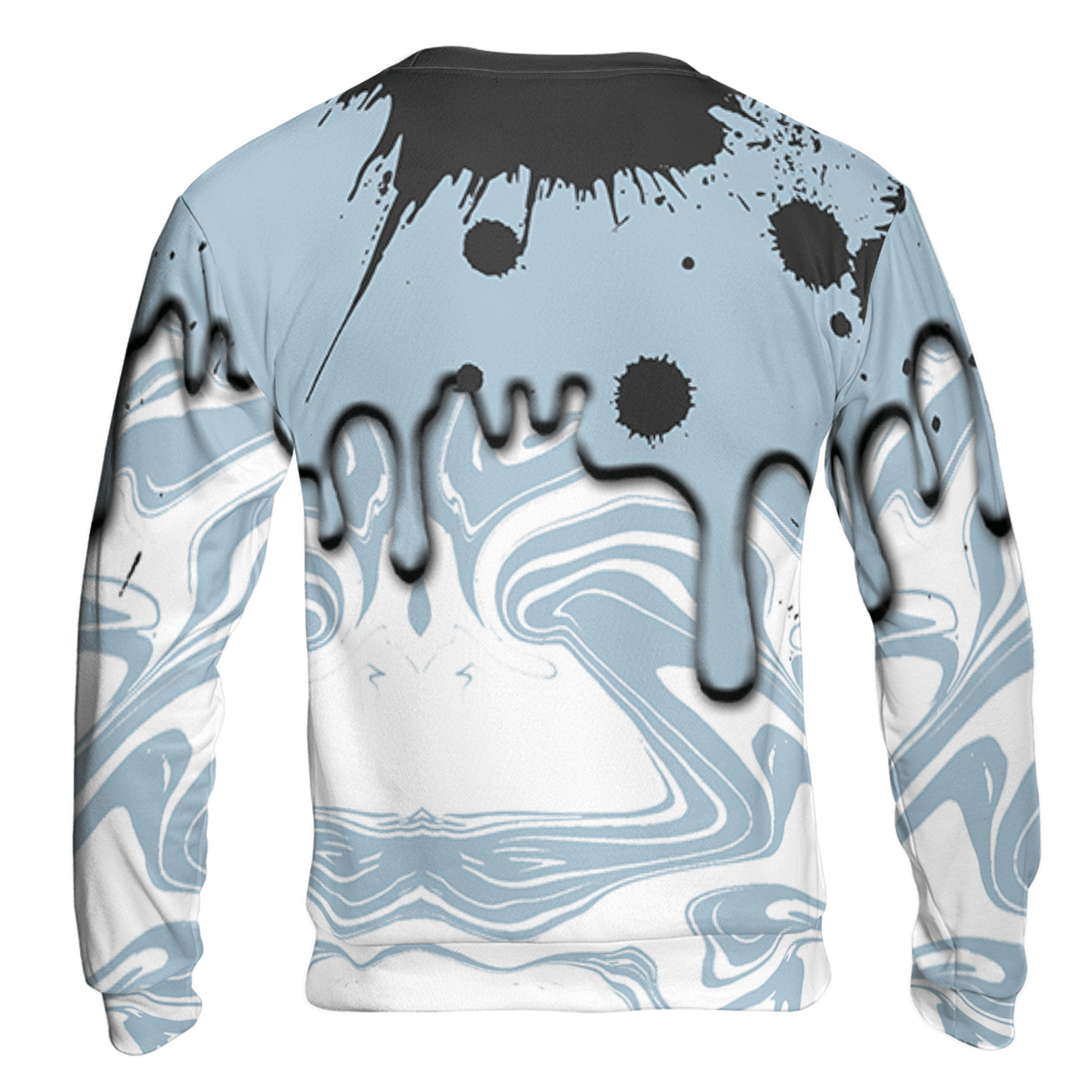 Blue Grey 13s Sweatshirt Match Move In Silence 3D All-Over Print Color Splash - NastyJamz