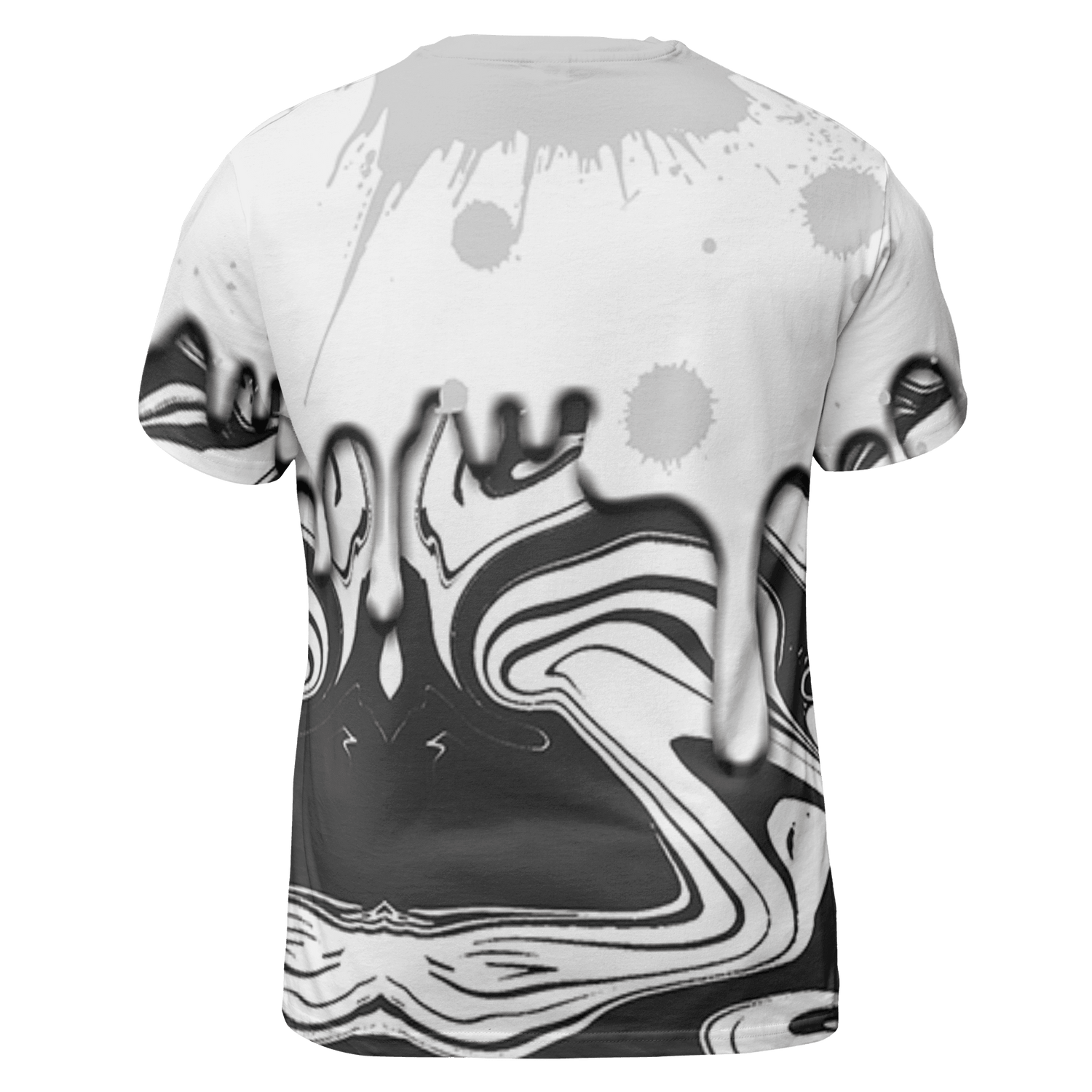 Retro High OG Black White 1s T Shirt Match Move In Silence 3D All-Over Print Color Splash - NastyJamz