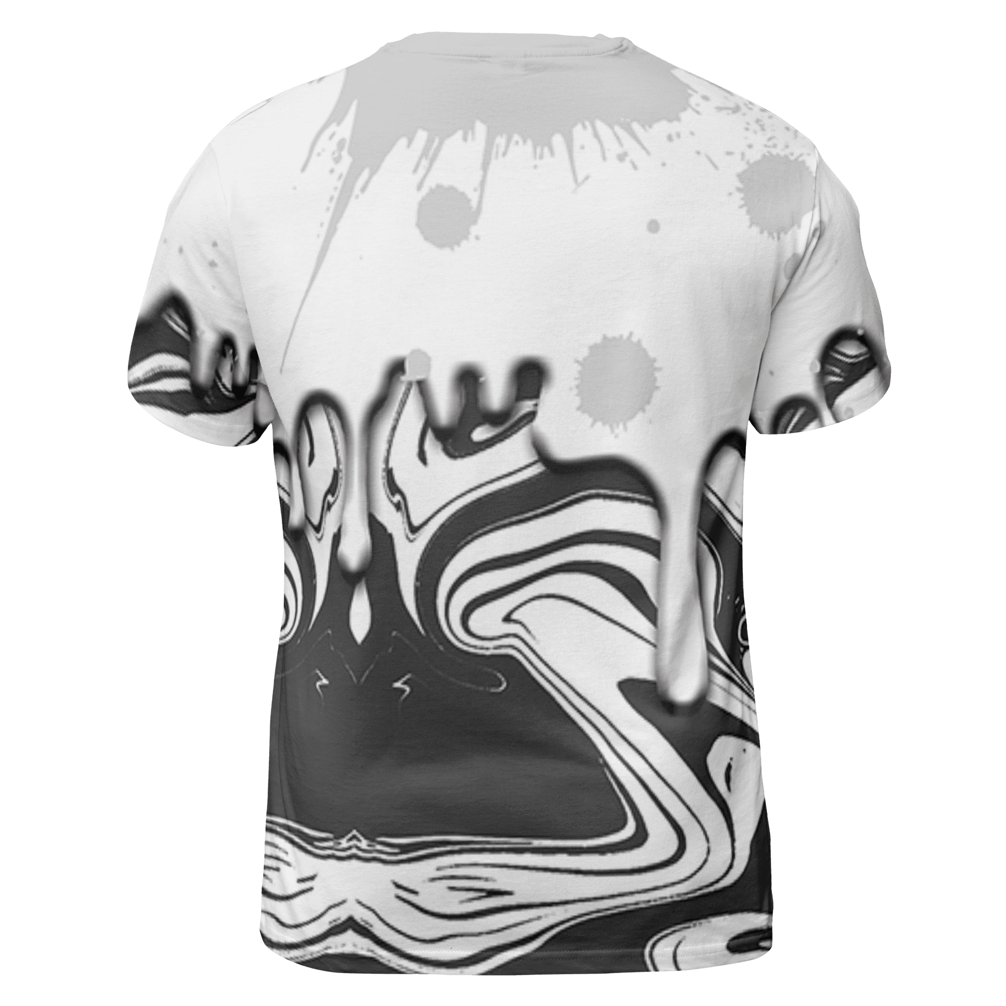 Retro High OG Black White 1s T Shirt Match Move In Silence 3D All-Over Print Color Splash - NastyJamz
