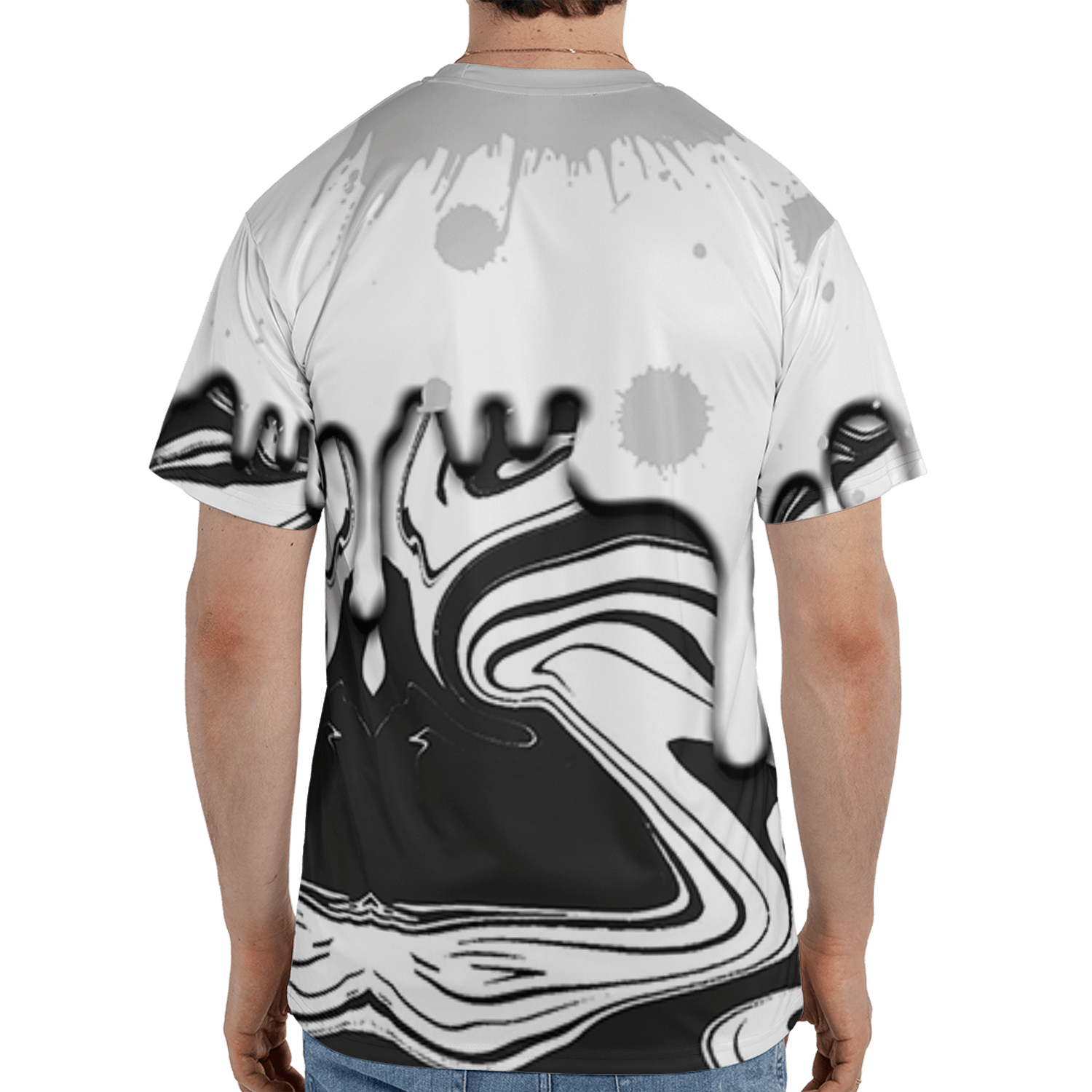 Retro High OG Black White 1s T Shirt Match Move In Silence 3D All-Over Print Color Splash - NastyJamz