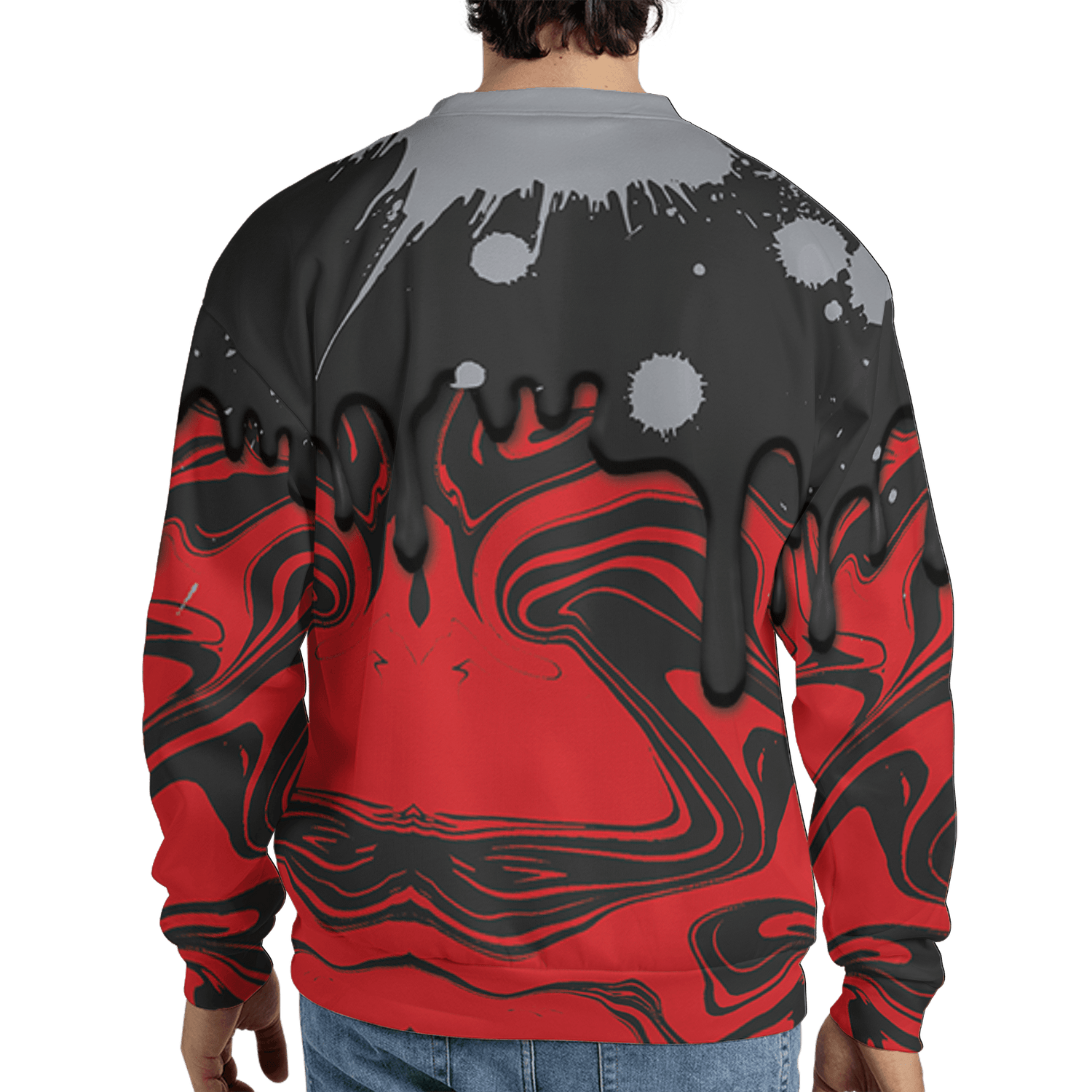 Bred Reimagined 4s Sweatshirt Match Move In Silence 3D All-Over Print Color Splash - NastyJamz