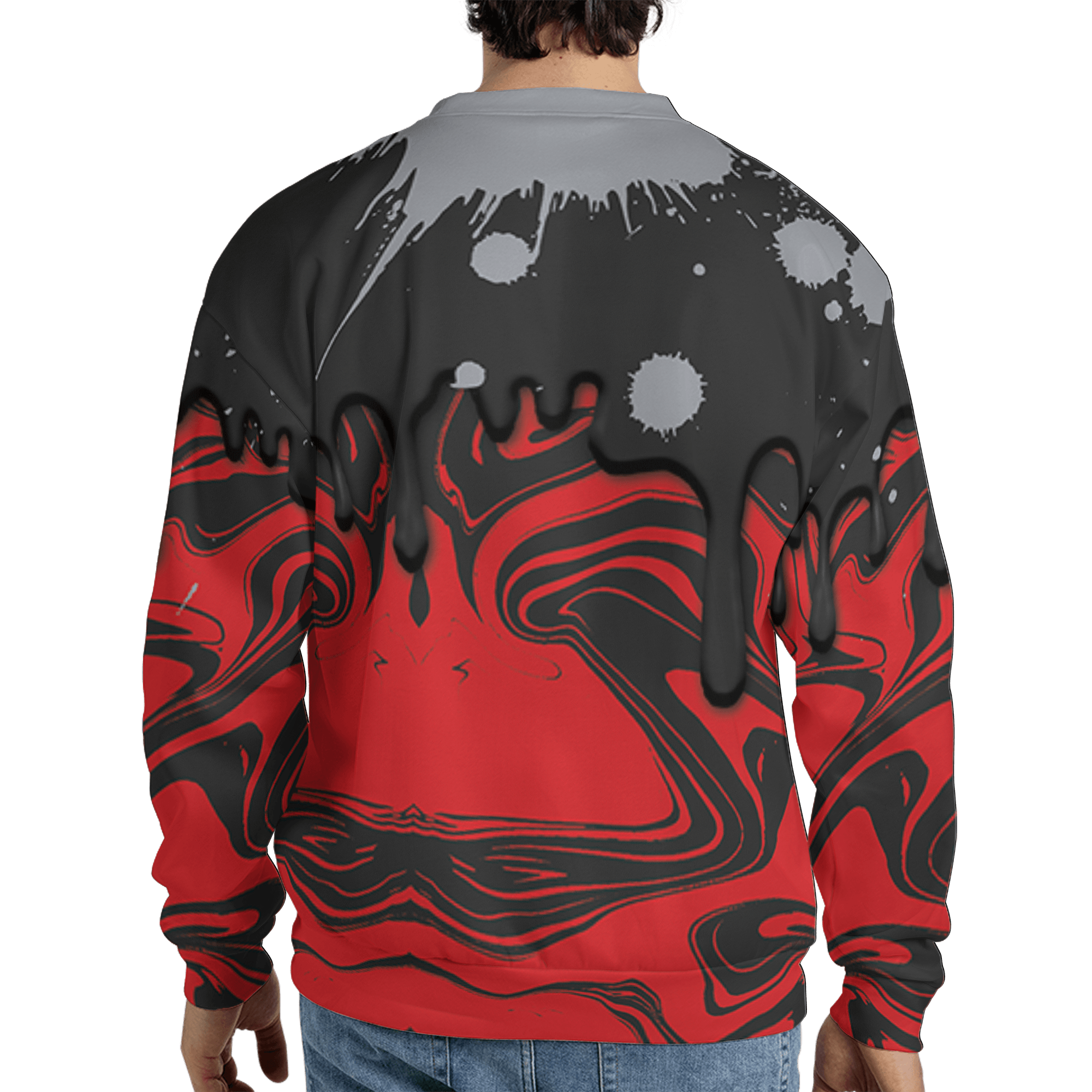 Bred Reimagined 4s Sweatshirt Match Move In Silence 3D All-Over Print Color Splash - NastyJamz