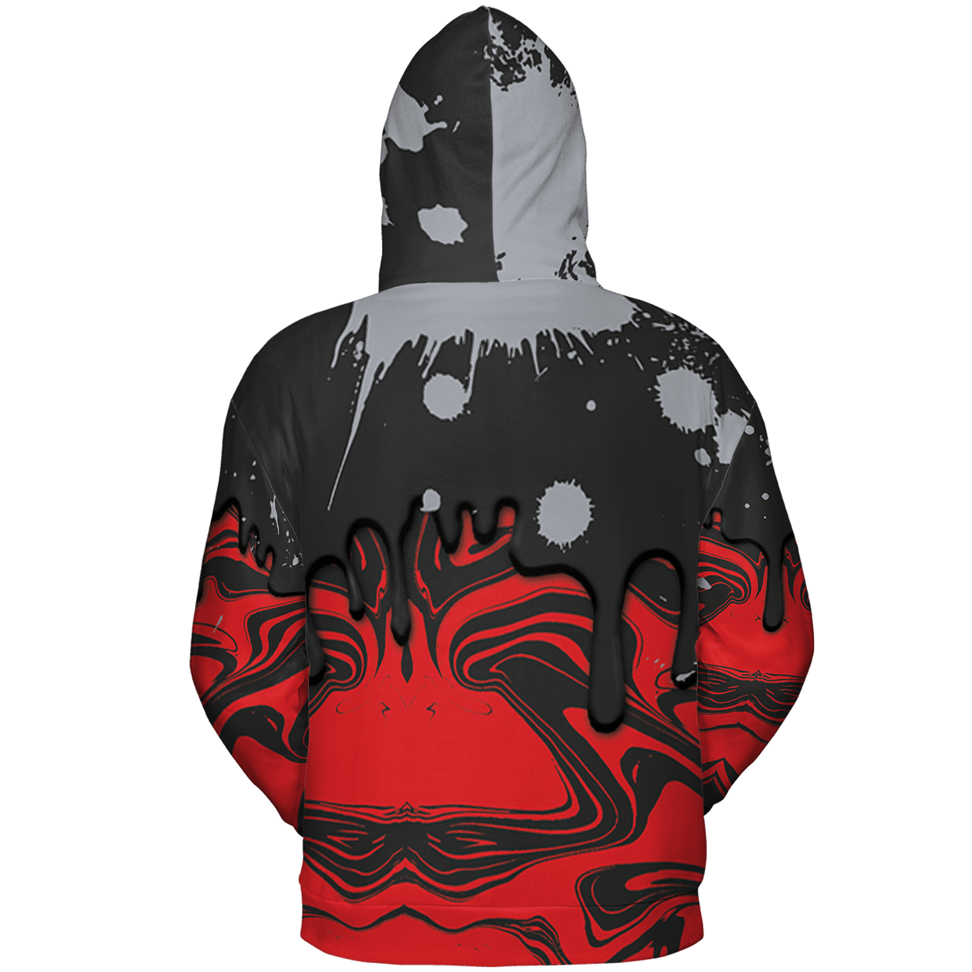 Bred Reimagined 4s Hoodie Match Move In Silence 3D All-Over Print Color Splash - NastyJamz