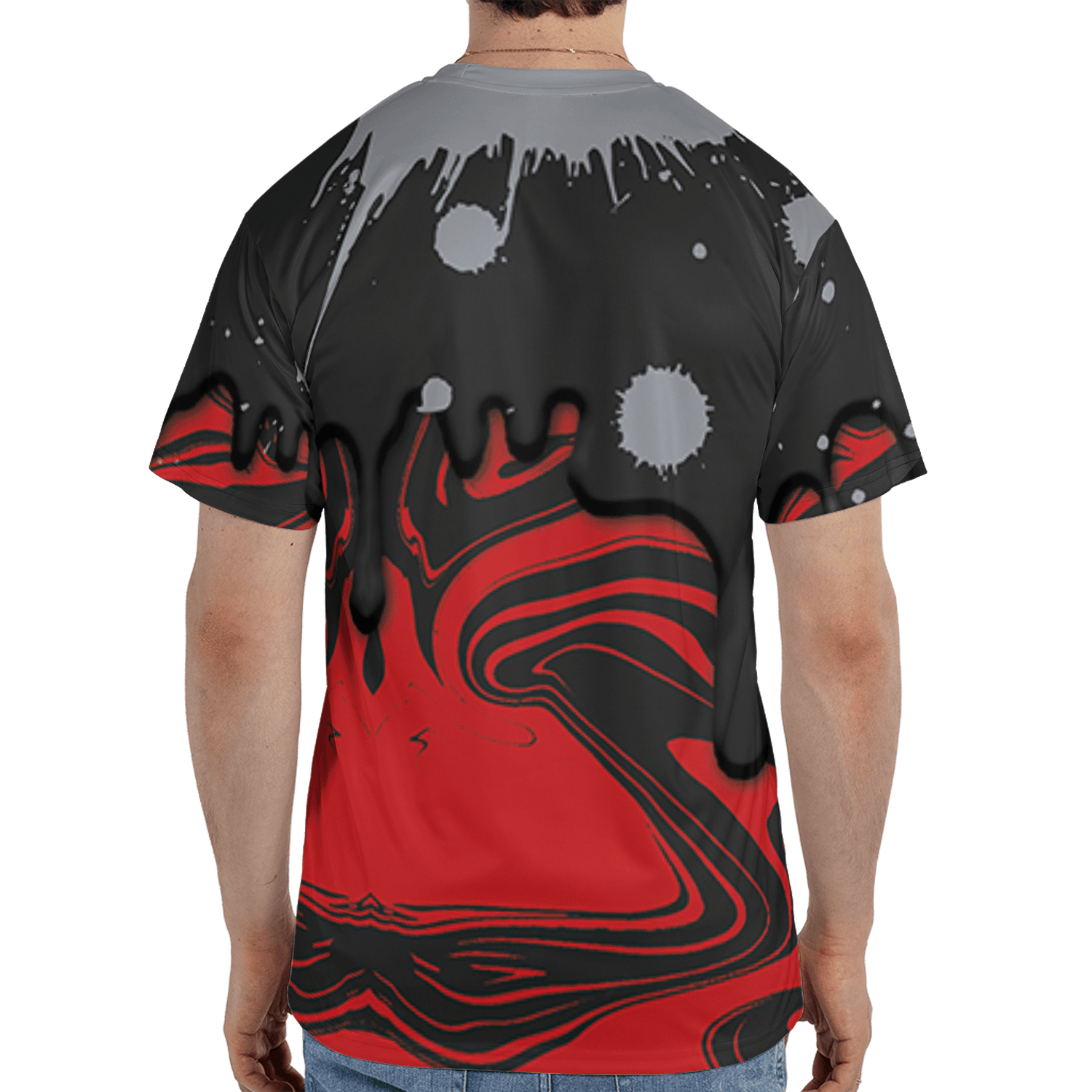Bred Reimagined 4s T Shirt Match Move In Silence 3D All-Over Print Color Splash - NastyJamz