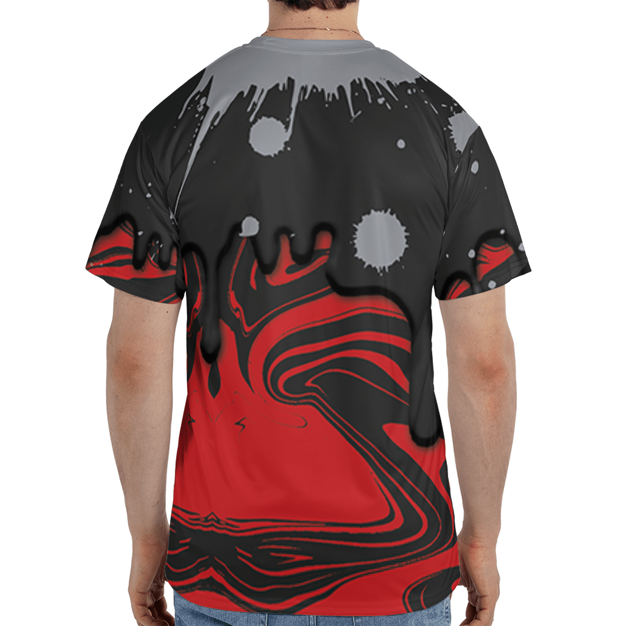 Bred Reimagined 4s T Shirt Match Move In Silence 3D All-Over Print Color Splash - NastyJamz