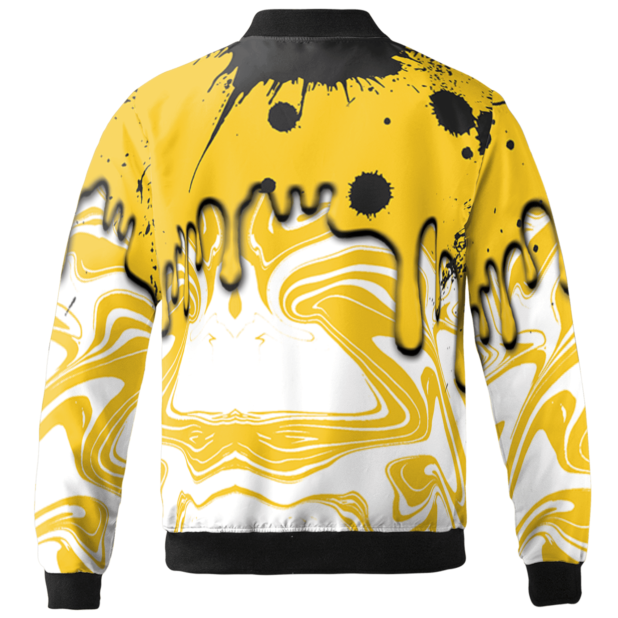 Yellow Ochre 6s Jacket Match Move In Silence 3D All-Over Print Color Splash - NastyJamz