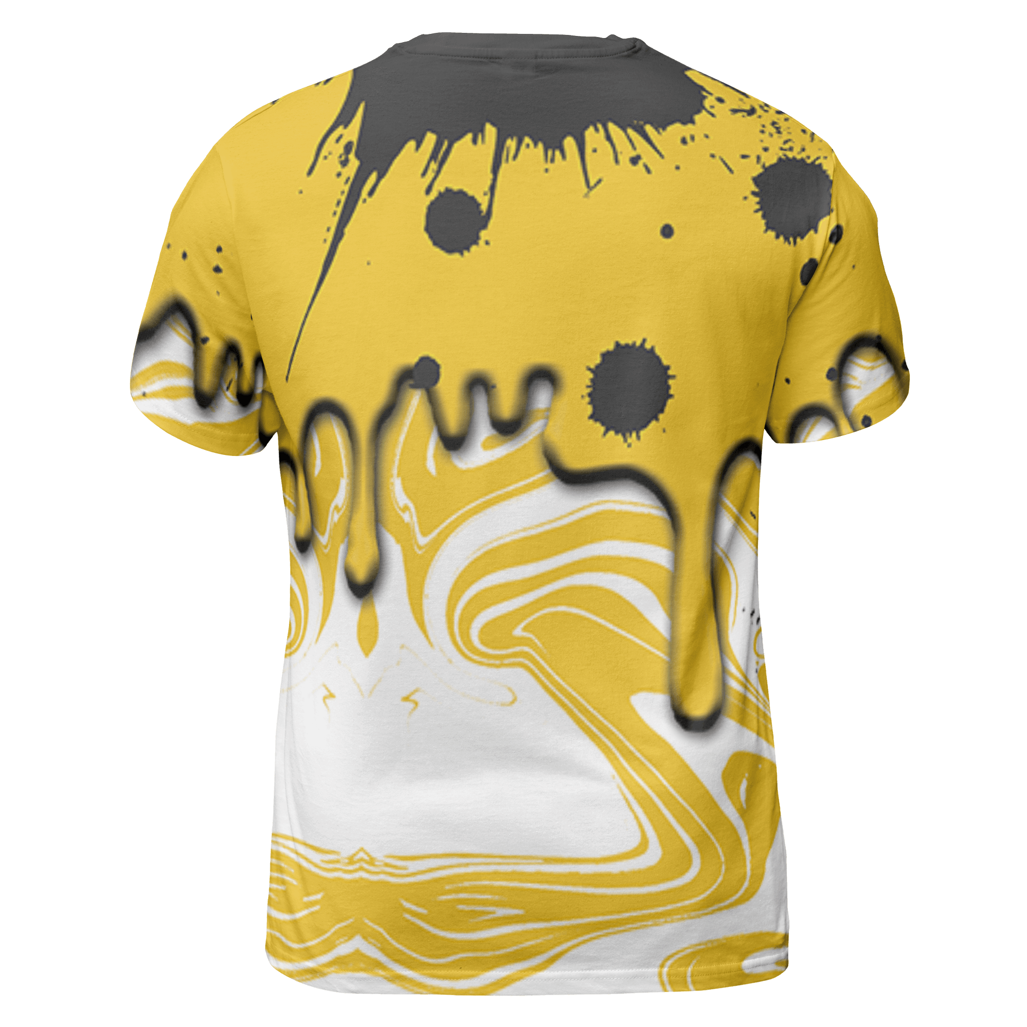 Yellow Ochre 6s T Shirt Match Move In Silence 3D All-Over Print Color Splash - NastyJamz
