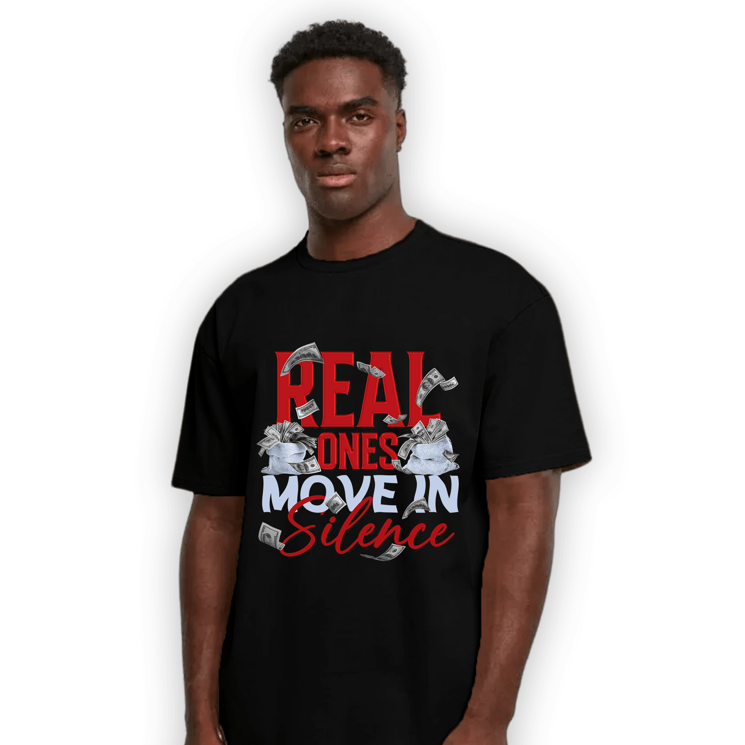 Cherry 11s T Shirt Match Move In Silence Money - NastyJamz