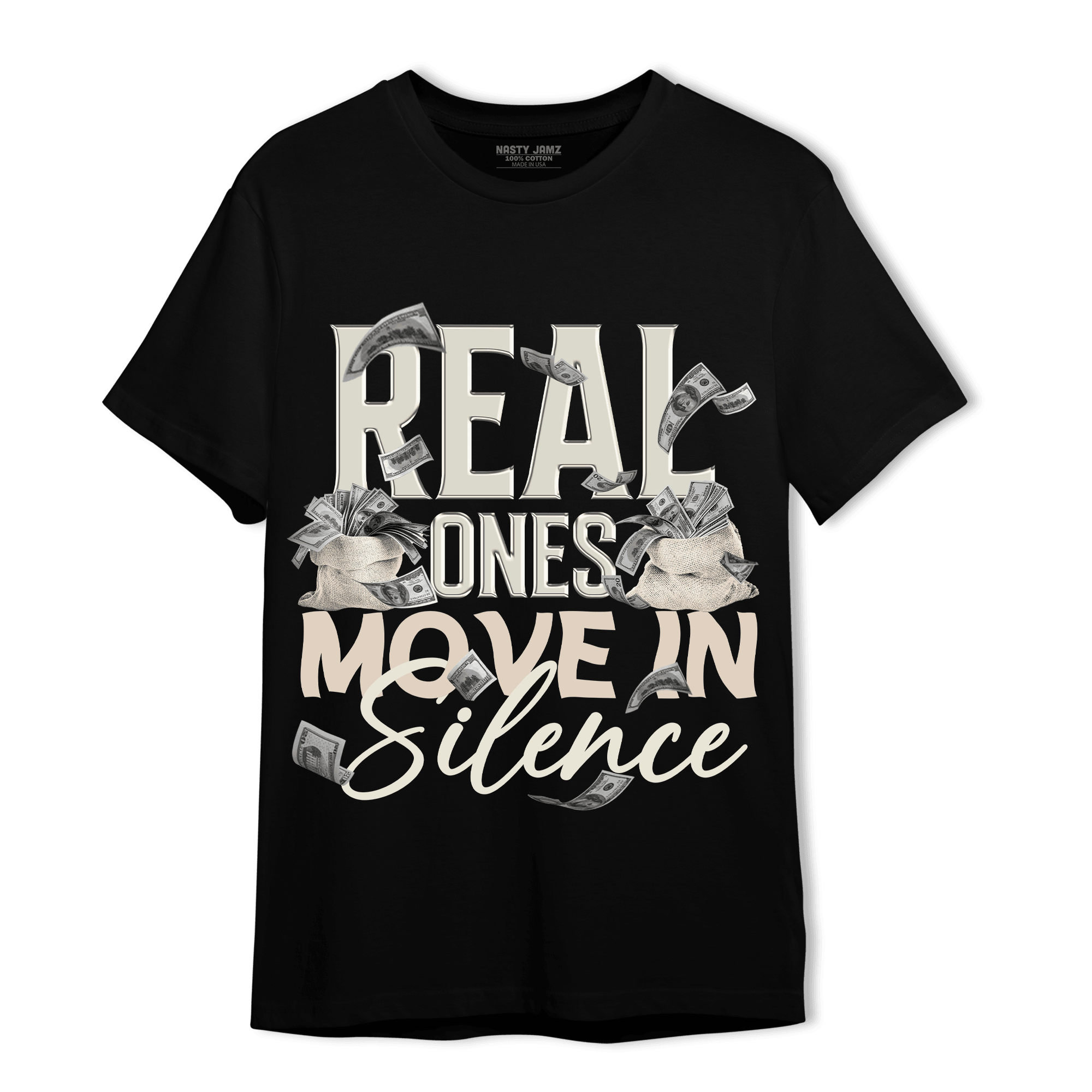 Neapolitan 11s T Shirt Match Move In Silence Money - NastyJamz