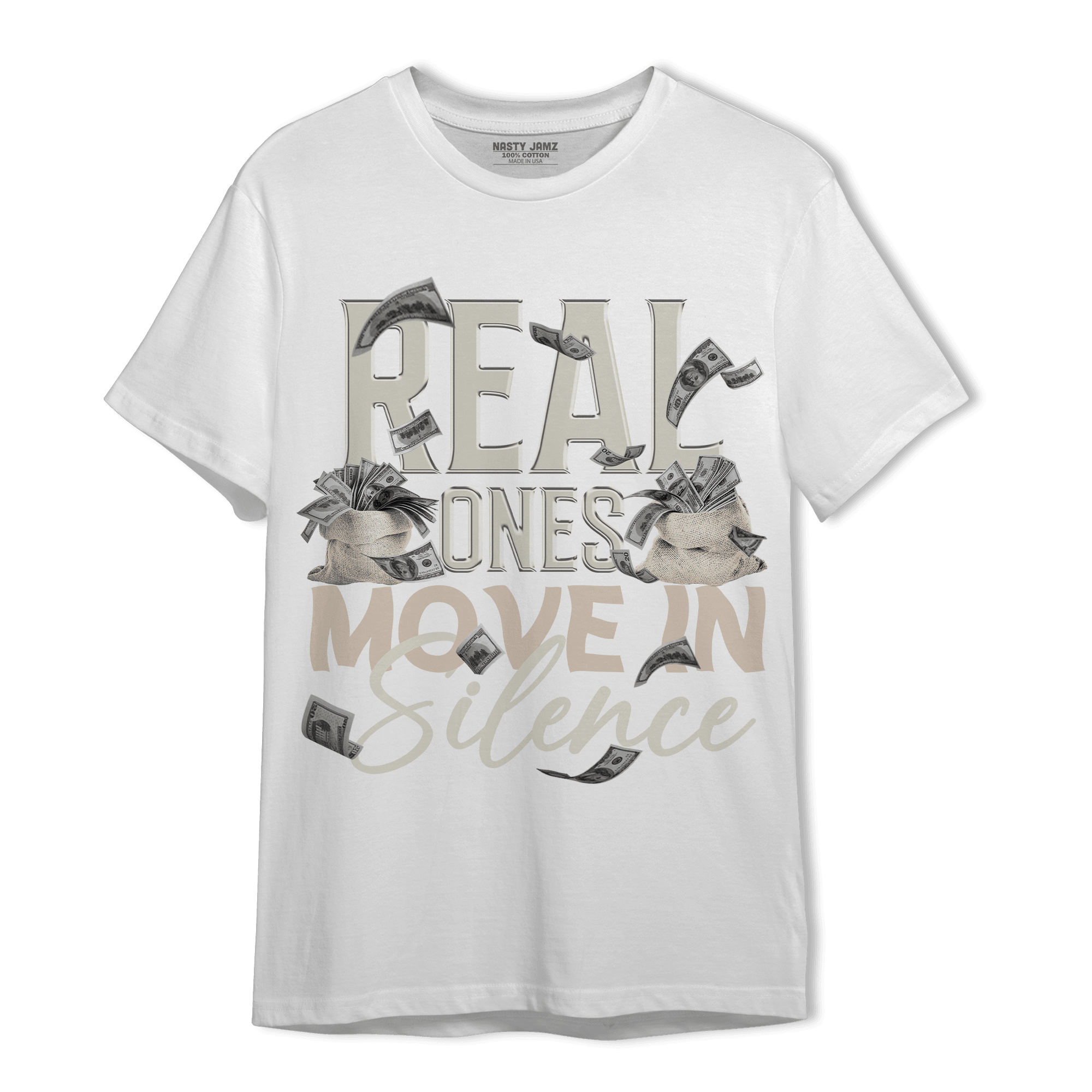 Neapolitan 11s T Shirt Match Move In Silence Money - NastyJamz
