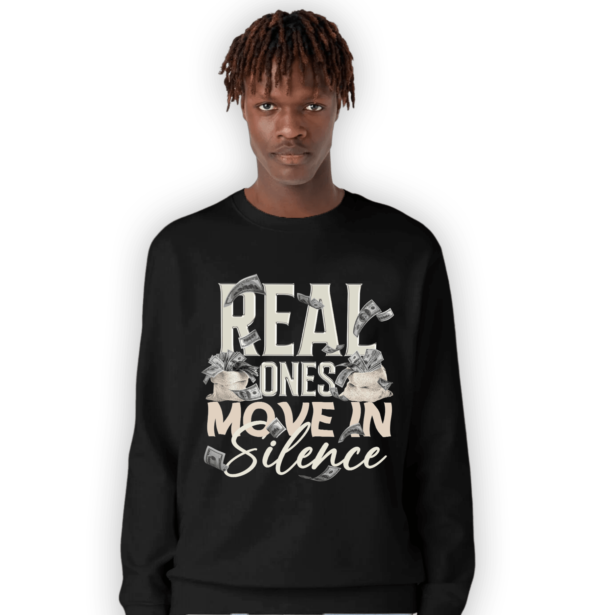 Neapolitan 11s Sweatshirt Match Move In Silence Money - NastyJamz