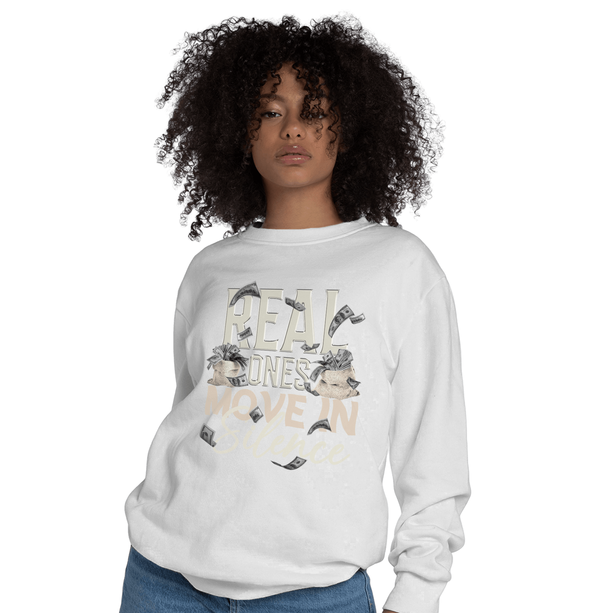 Neapolitan 11s Sweatshirt Match Move In Silence Money - NastyJamz