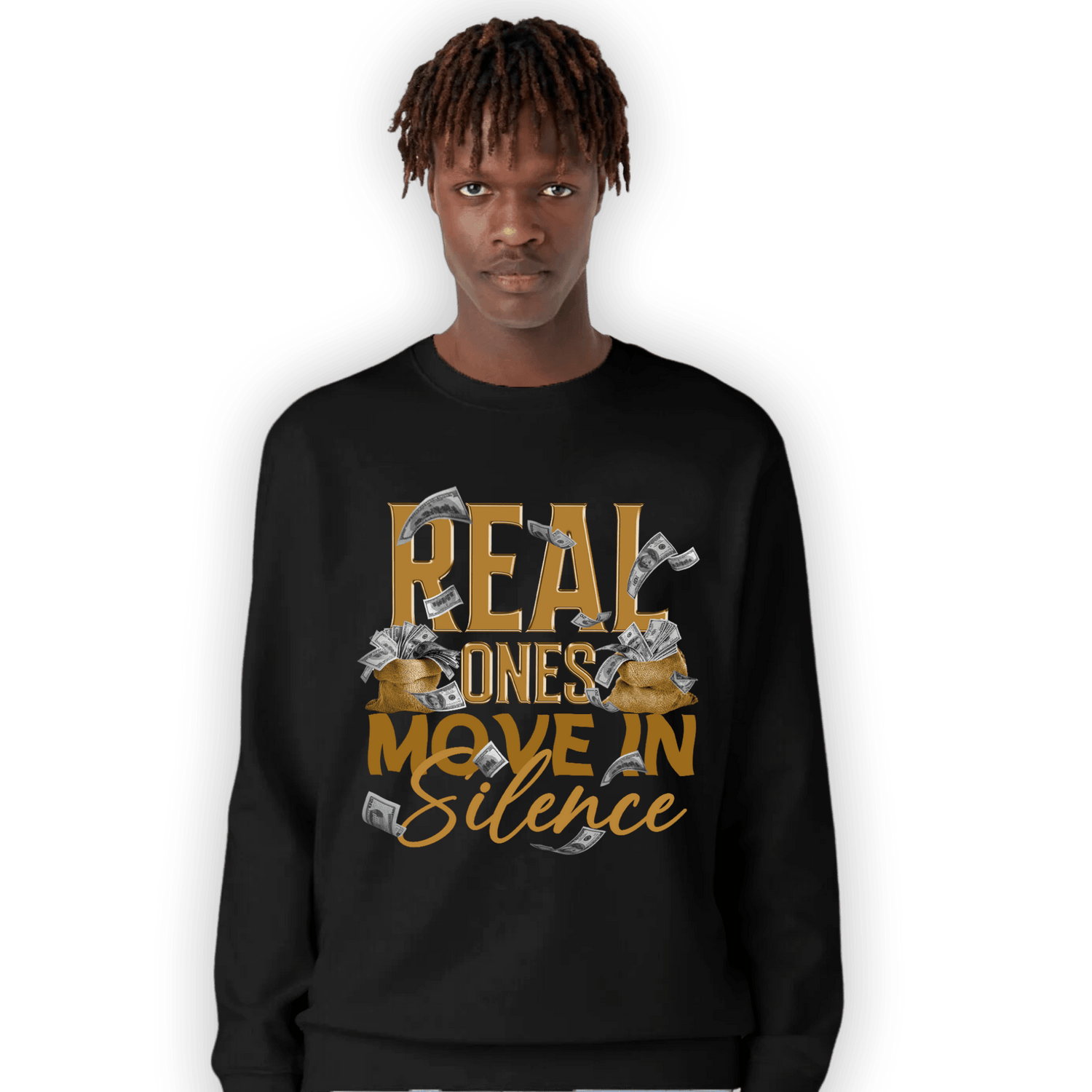 Wheat 13s Sweatshirt Match Move In Silence Money - NastyJamz