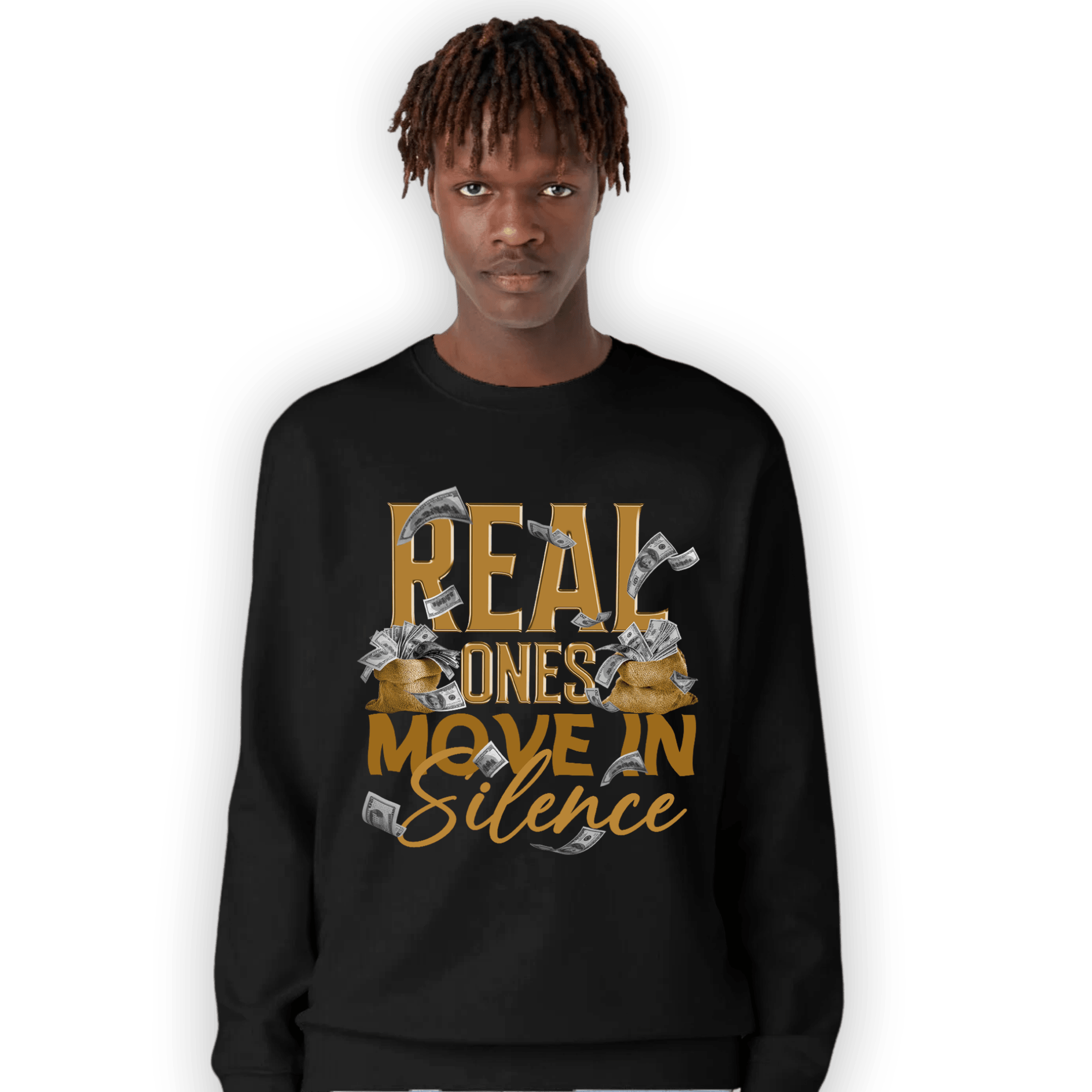 Wheat 13s Sweatshirt Match Move In Silence Money - NastyJamz