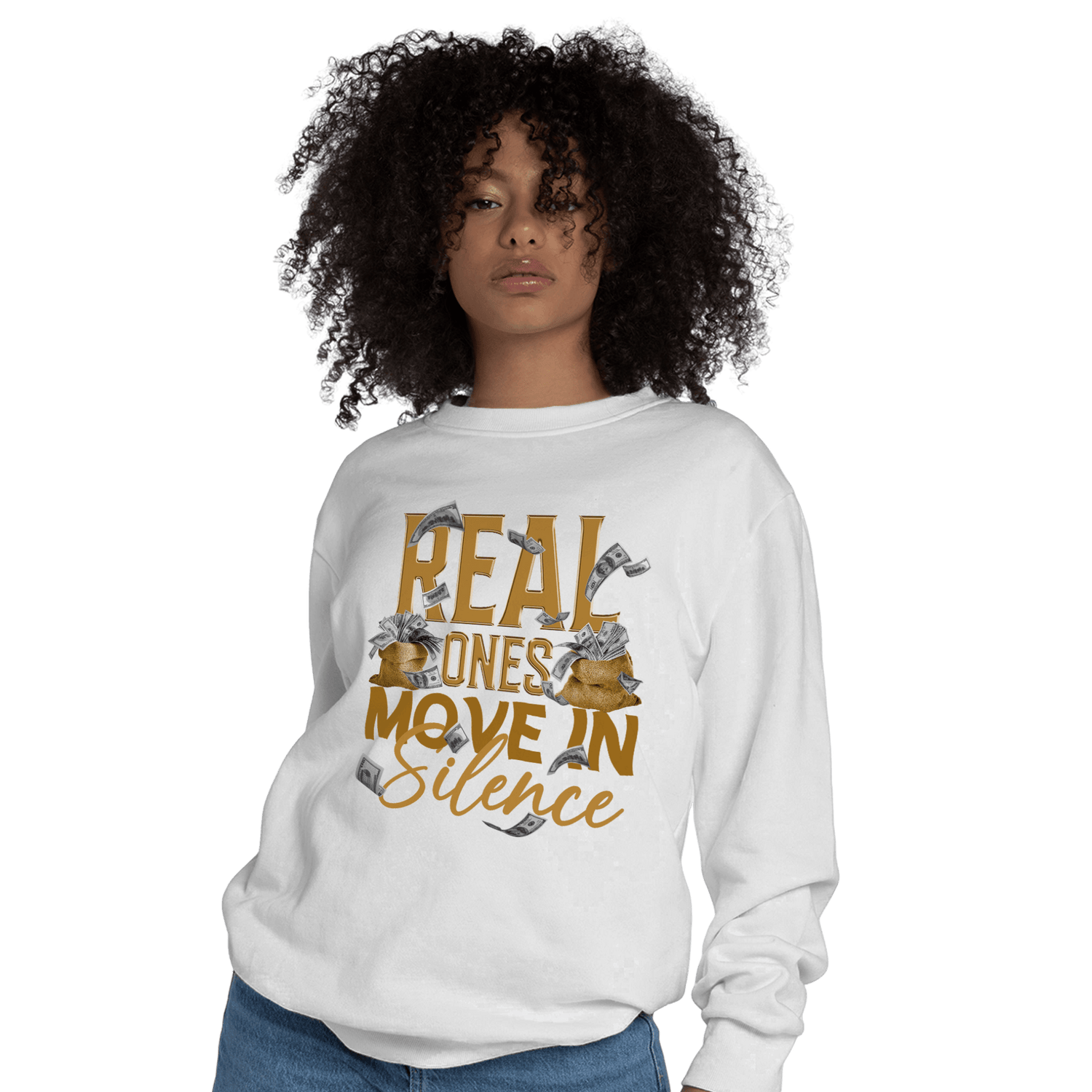 Wheat 13s Sweatshirt Match Move In Silence Money - NastyJamz