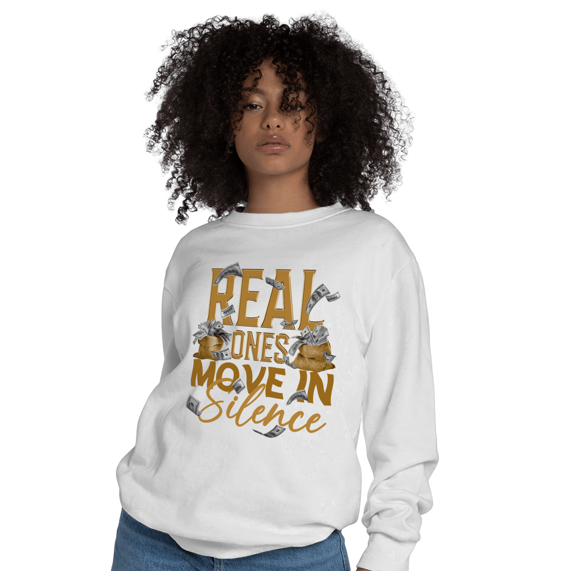 Wheat 13s Sweatshirt Match Move In Silence Money - NastyJamz