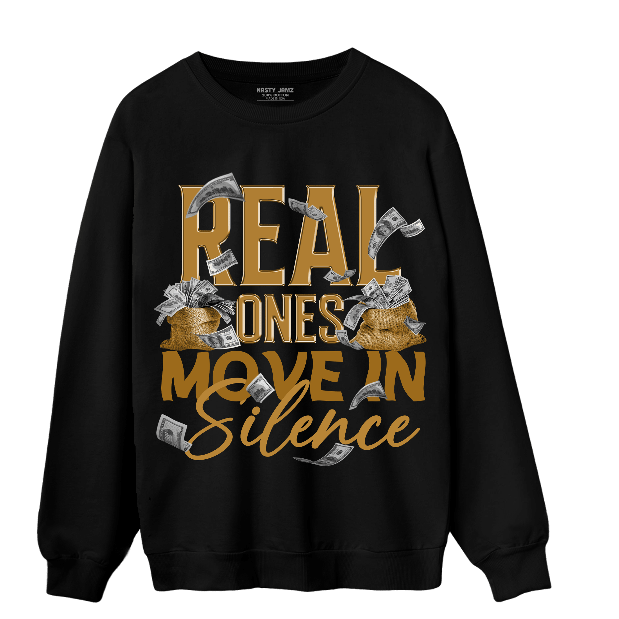 Wheat 13s Sweatshirt Match Move In Silence Money - NastyJamz