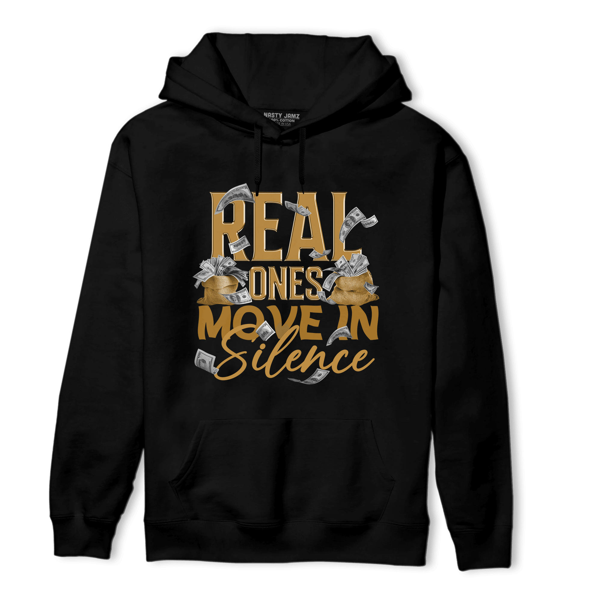 Wheat 13s Hoodie Match Move In Silence Money - NastyJamz
