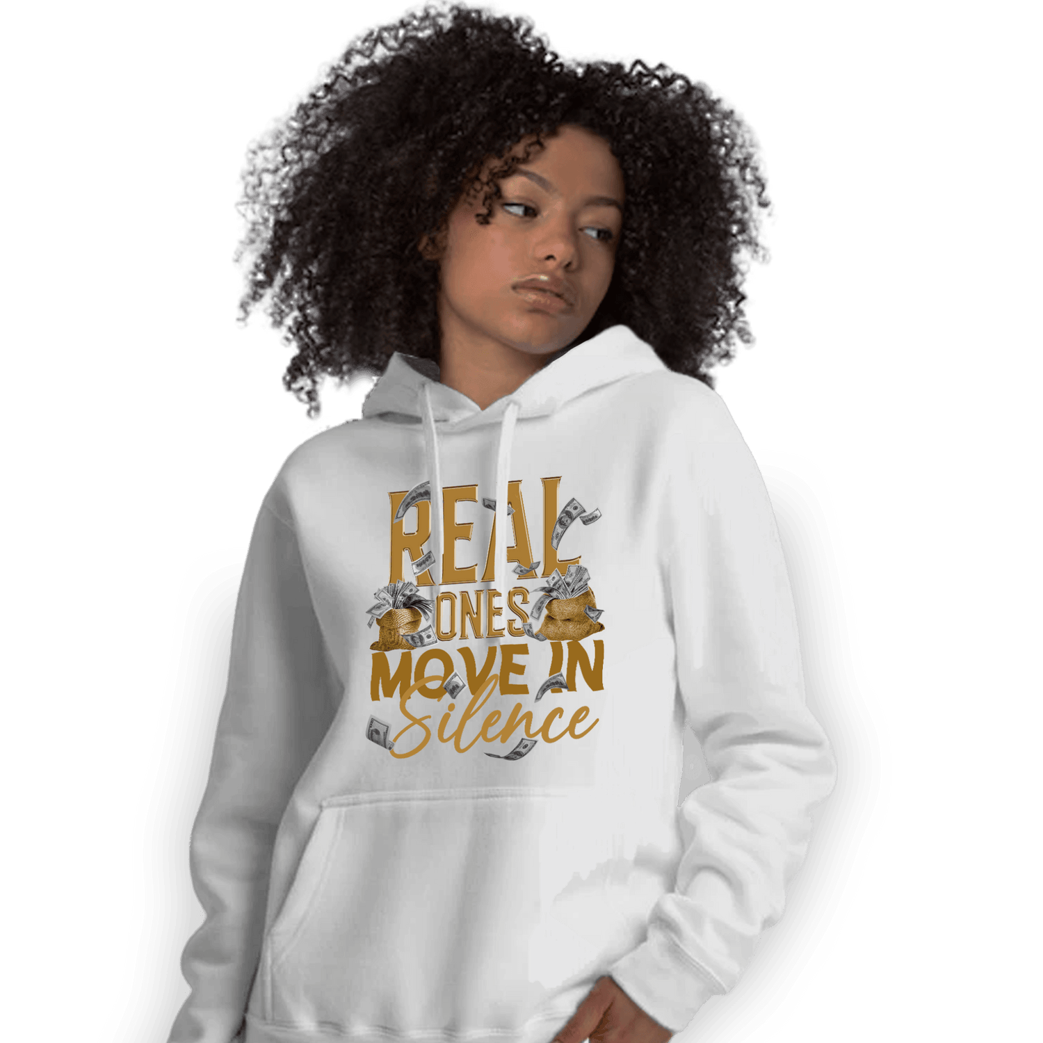 Wheat 13s Hoodie Match Move In Silence Money - NastyJamz