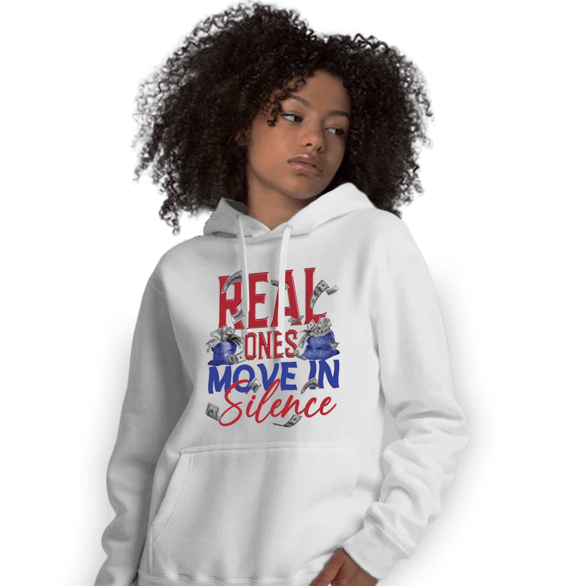 Playoffs 8s Hoodie Match Move In Silence Money - NastyJamz