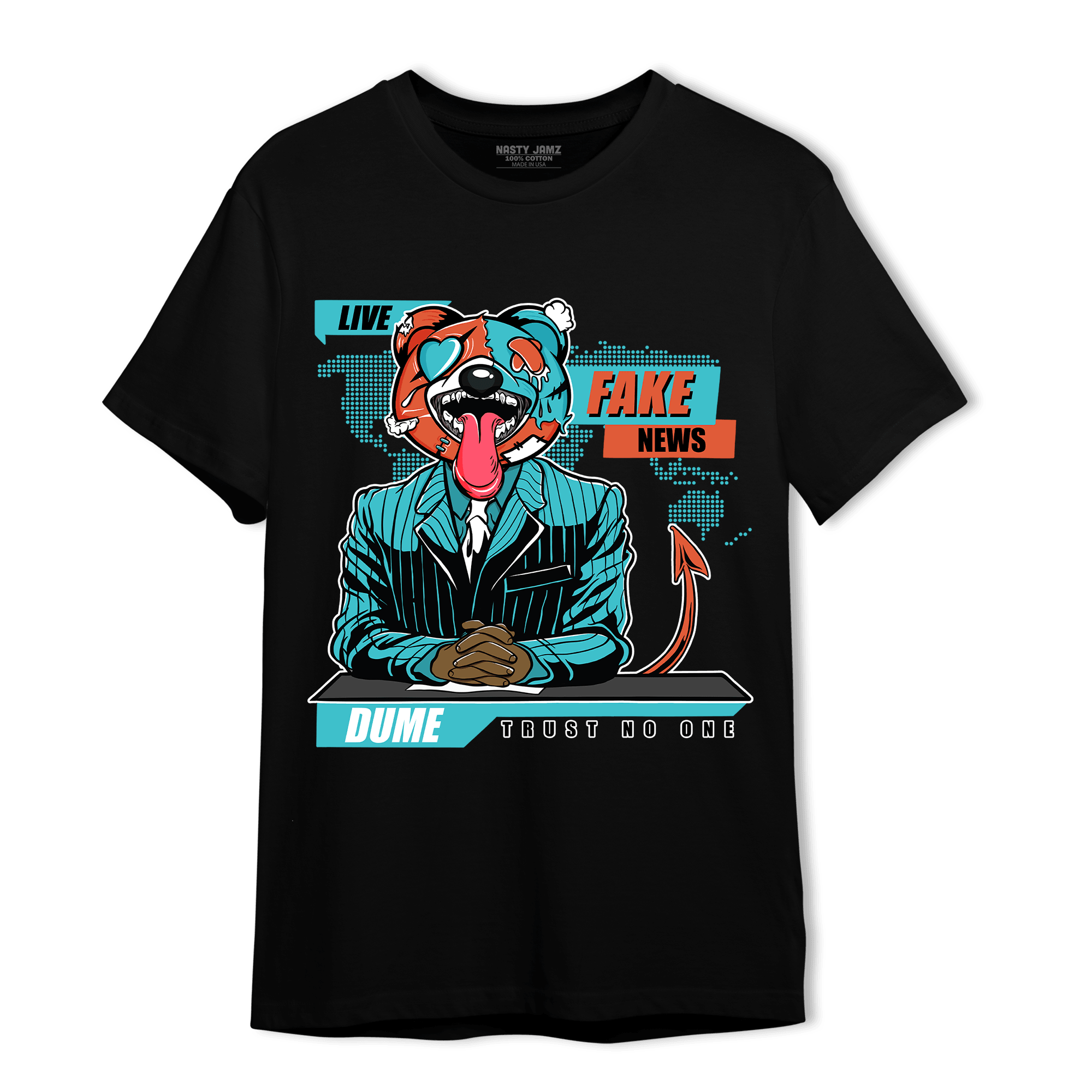 Dunk Low Dolphins T Shirt Match News Presenter BER - NastyJamz