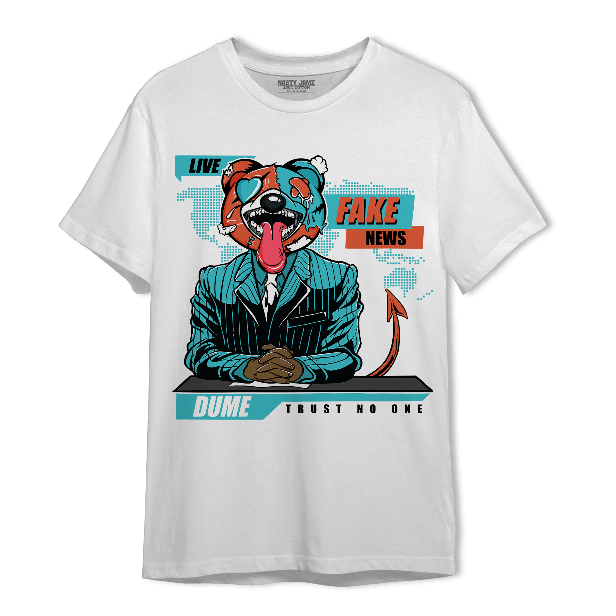 Dunk Low Dolphins T Shirt Match News Presenter BER - NastyJamz