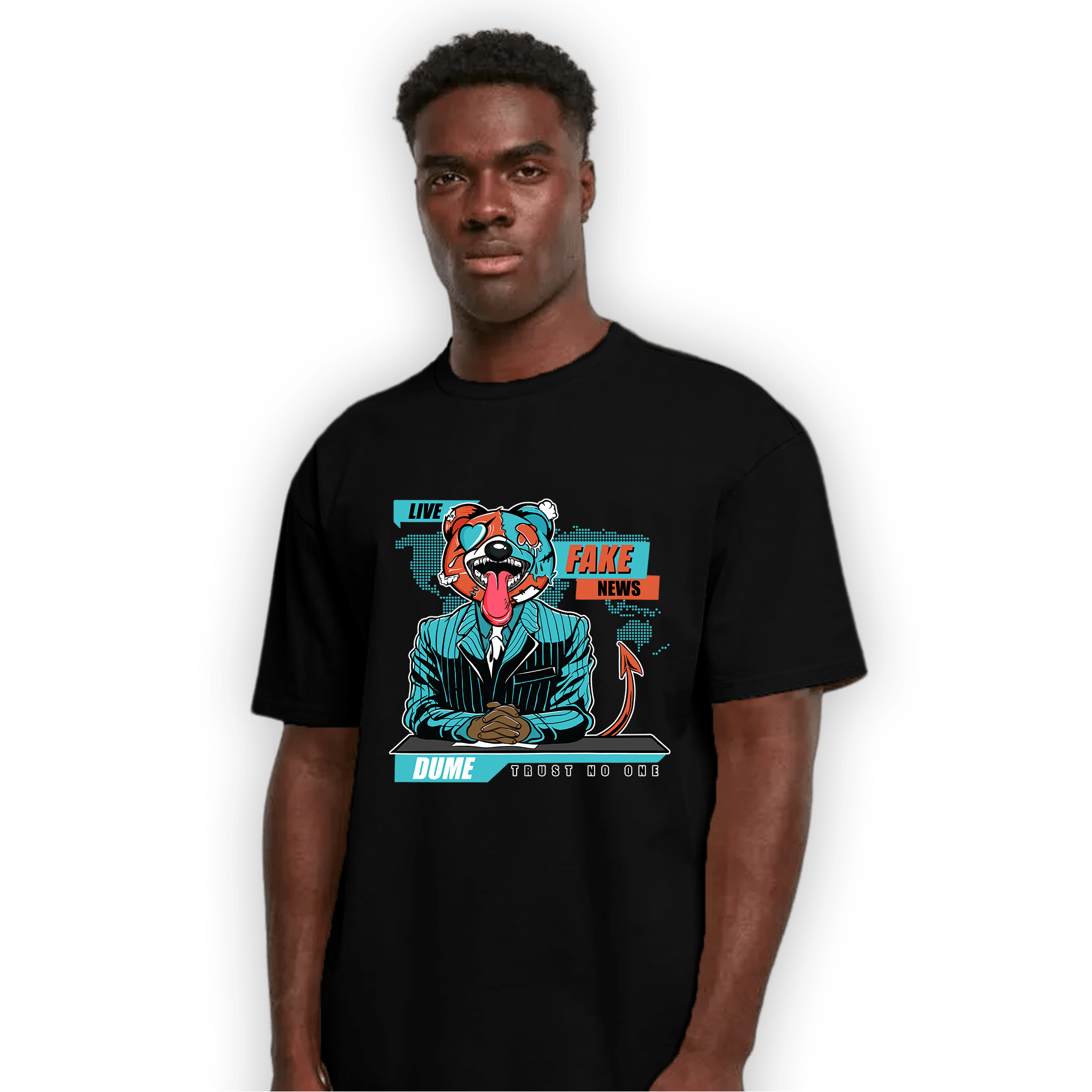 Dunk Low Dolphins T Shirt Match News Presenter BER - NastyJamz