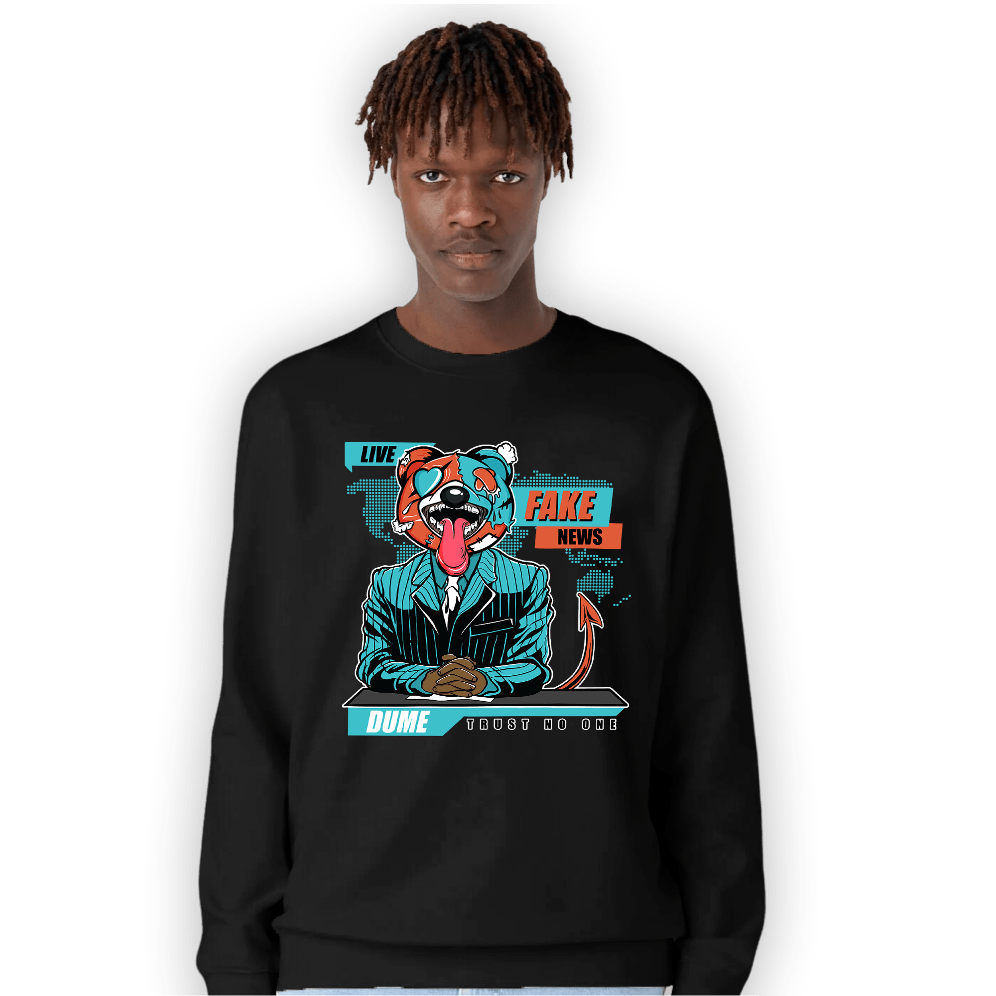 Dunk Low Dolphins Sweatshirt Match News Presenter BER - NastyJamz