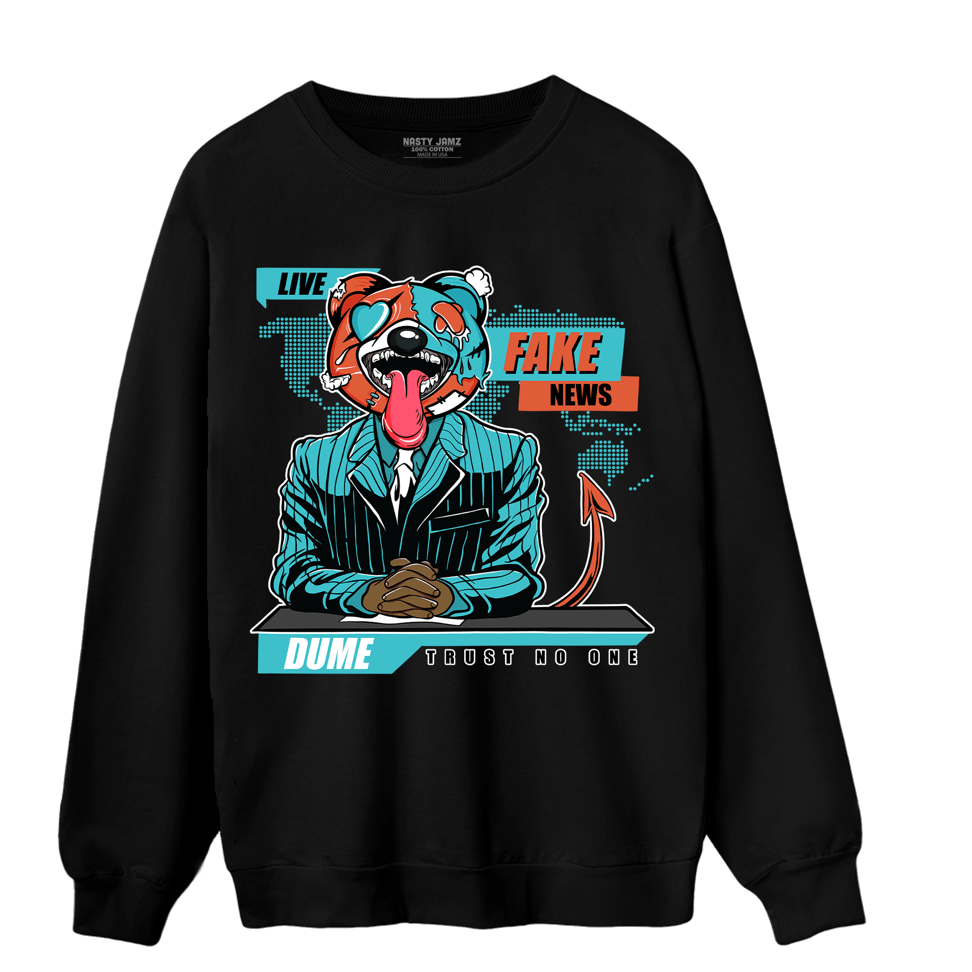Dunk Low Dolphins Sweatshirt Match News Presenter BER - NastyJamz