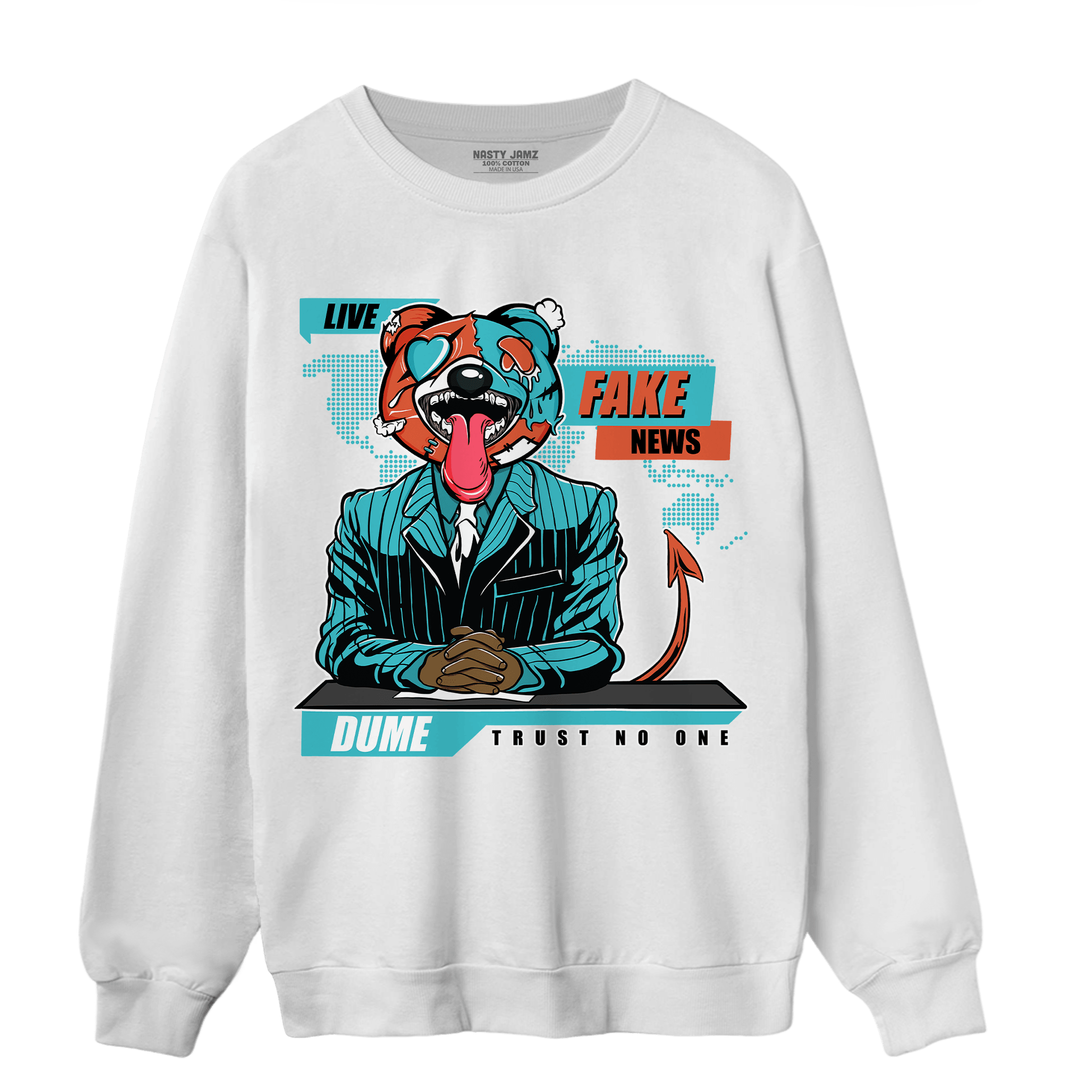 Dunk Low Dolphins Sweatshirt Match News Presenter BER - NastyJamz
