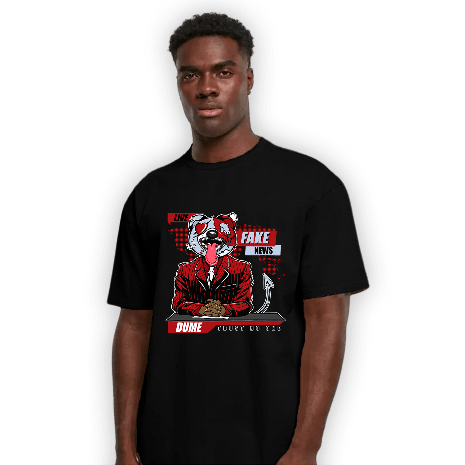 Cherry 11s T Shirt Match News Presenter BER - NastyJamz